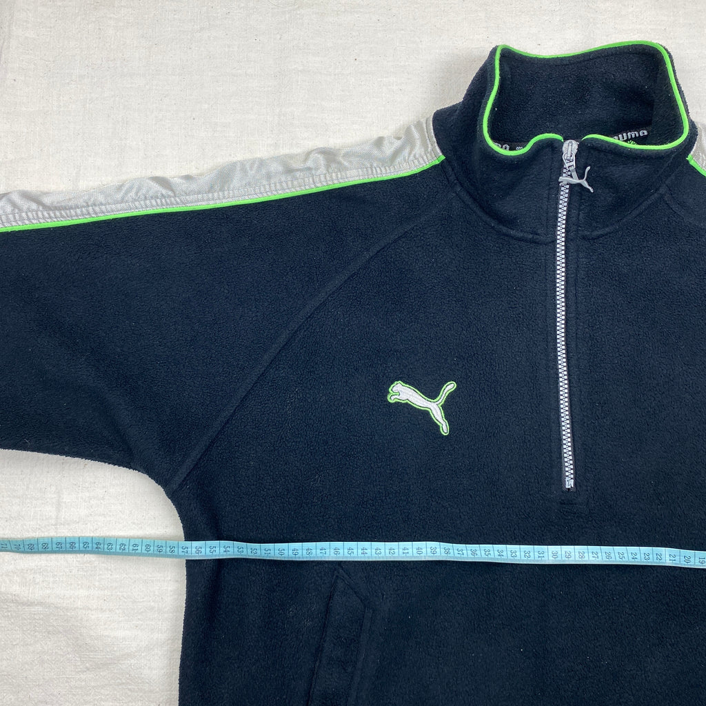 Puma Vintage Fleece Jacket, Size S, Embroidered Logo, 90’s