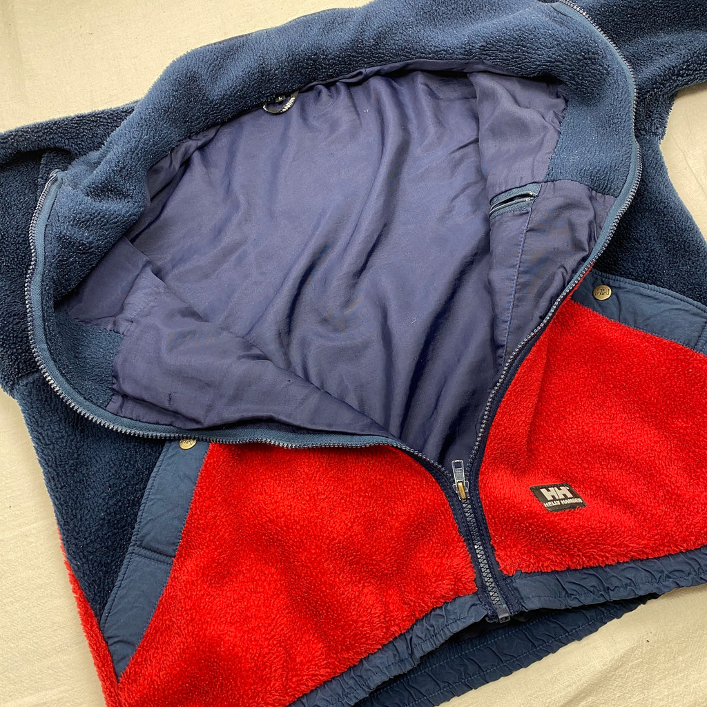Helly Hansen Vintage Fleece Jacket, Size L, Polar Fleece, 90’s