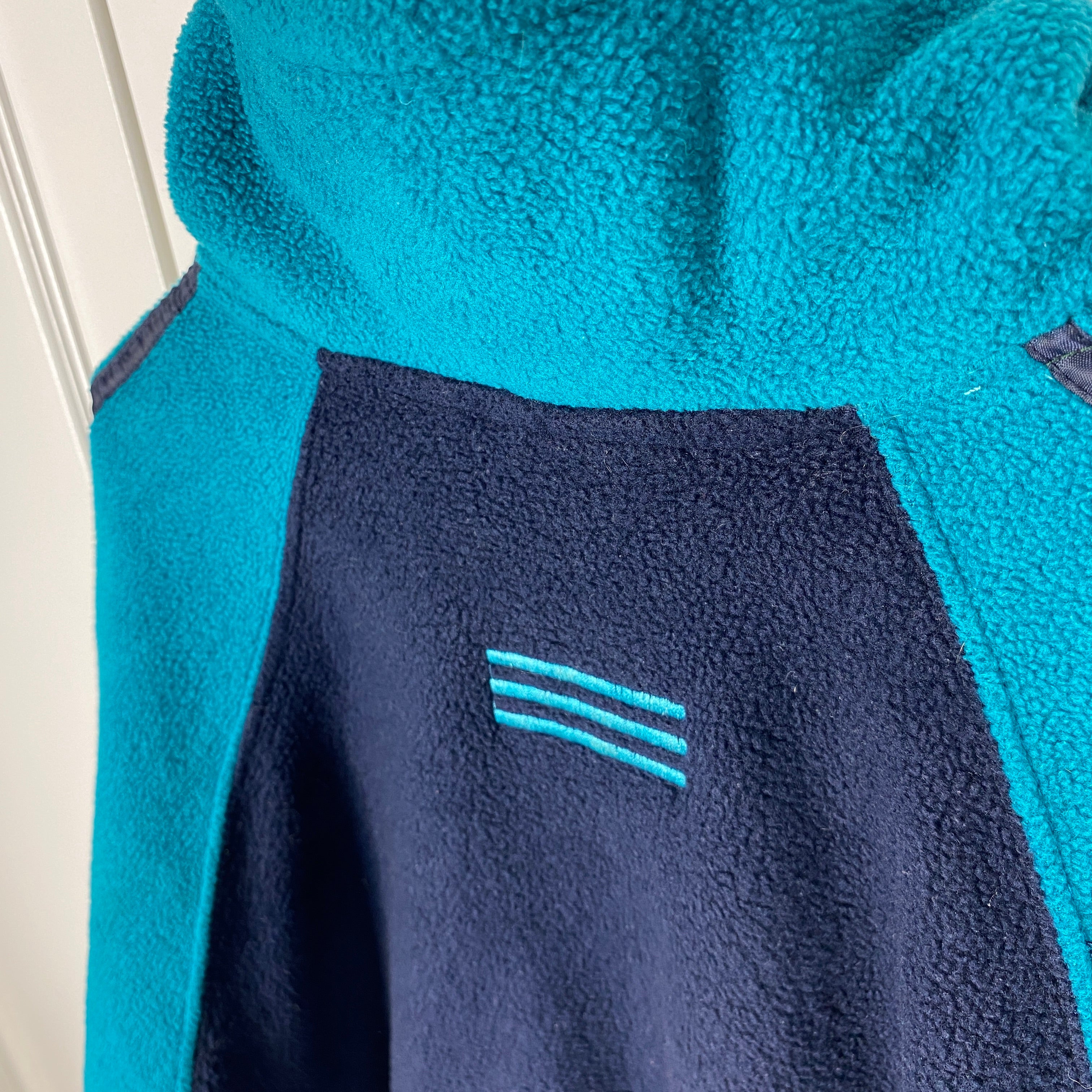 Adidas Vintage Fleece Sweatshirt, Size M, Half Zip, Y2K
