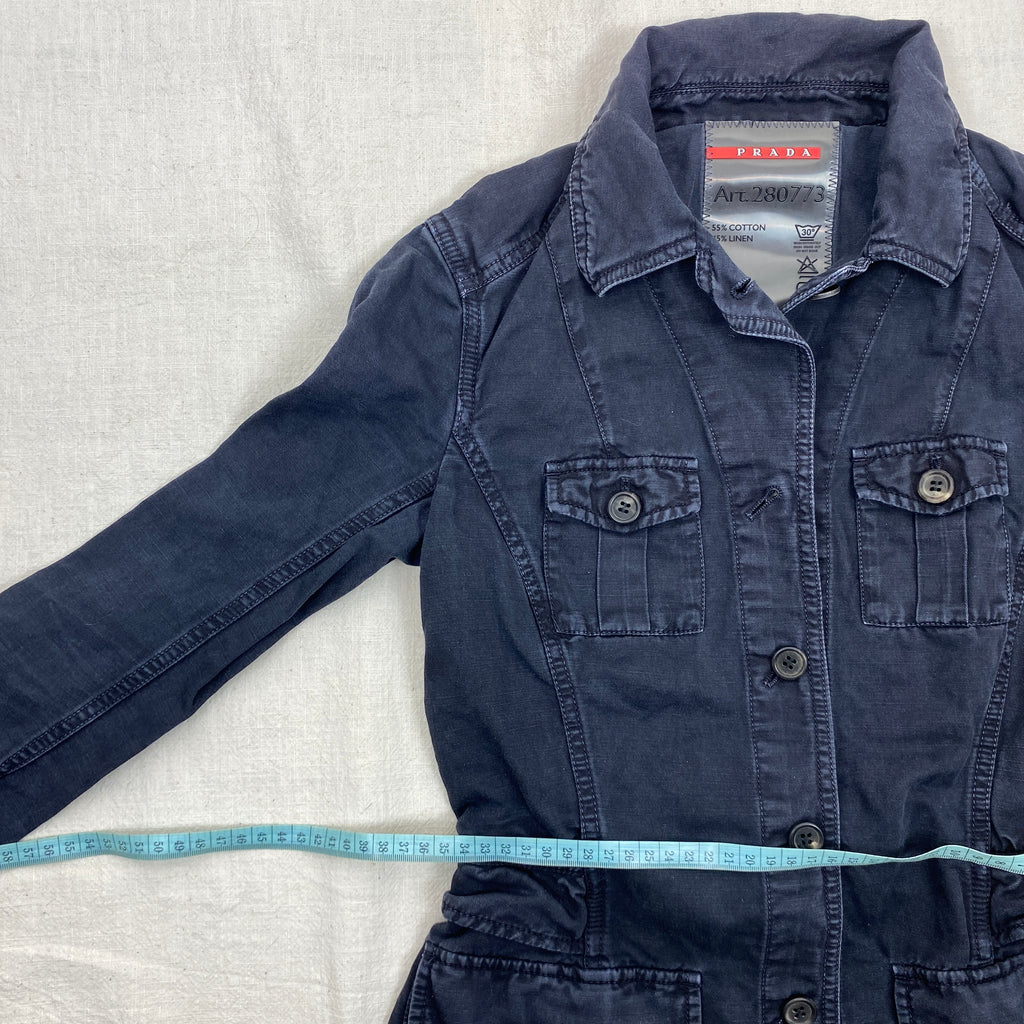 Prada Jacket, Size S, Denim Jacket Y2K