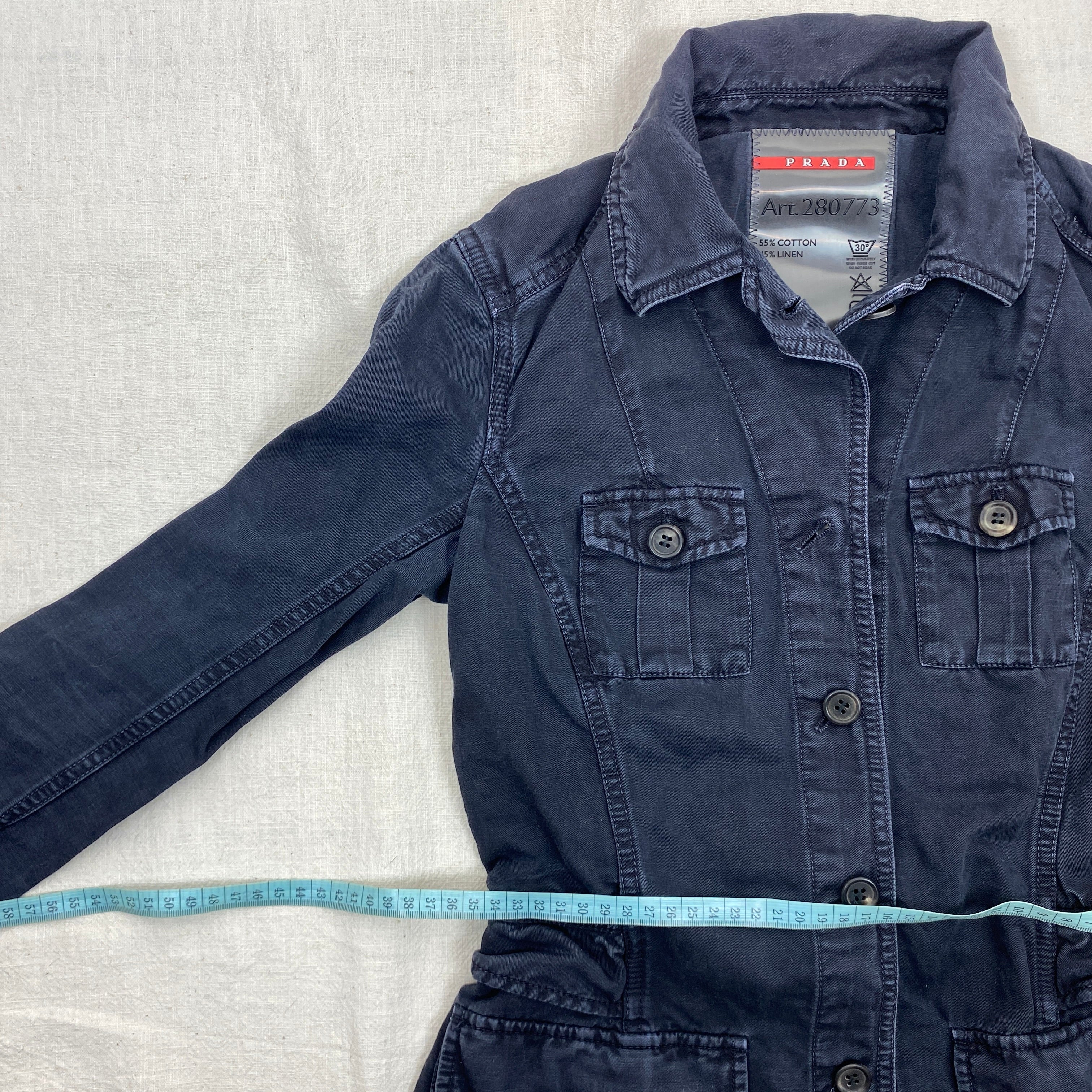 Prada Jacket, Size S, Denim Jacket Y2K
