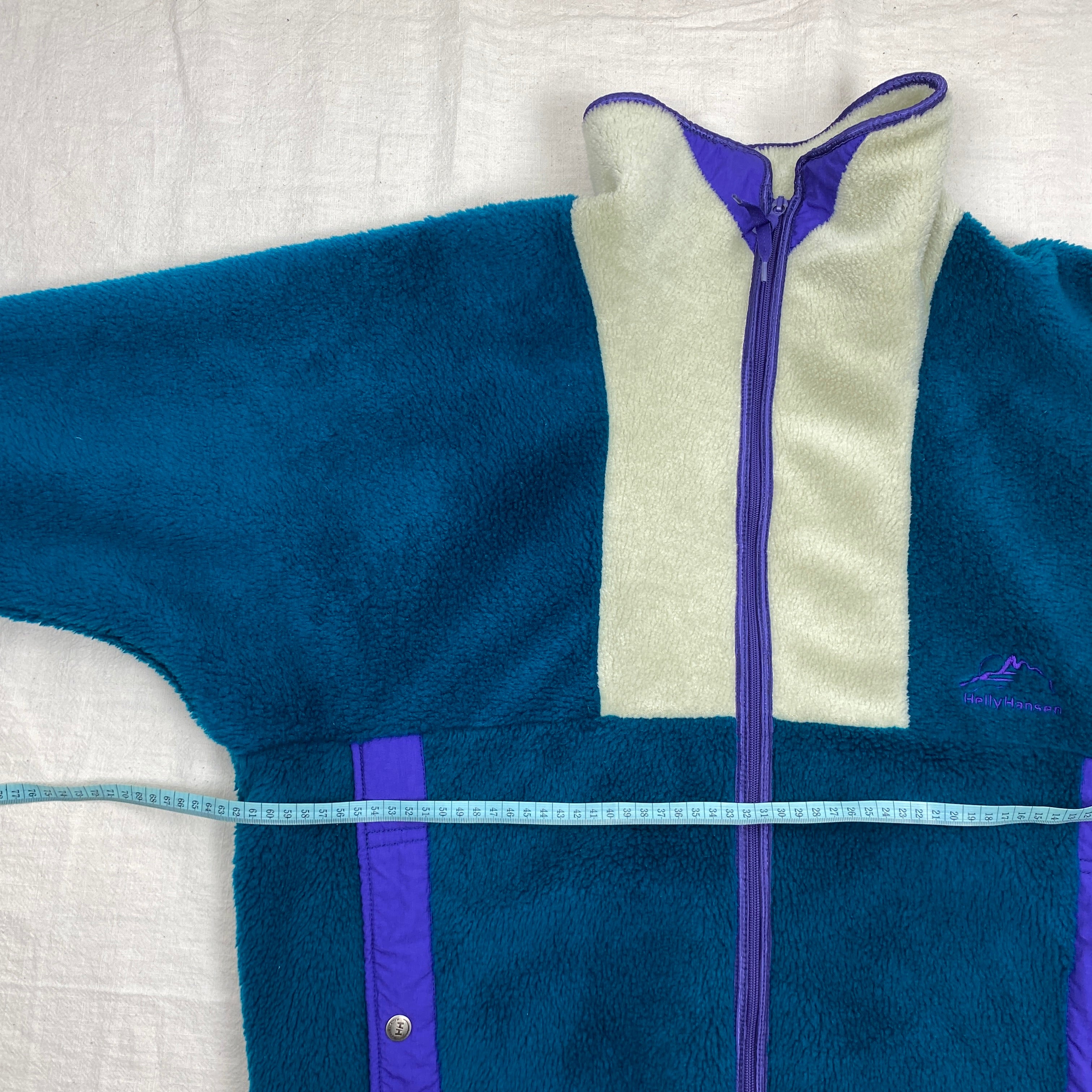 Helly Hansen Vintage Fleece Jacket, Size L, Polar Fleece, 90’s
