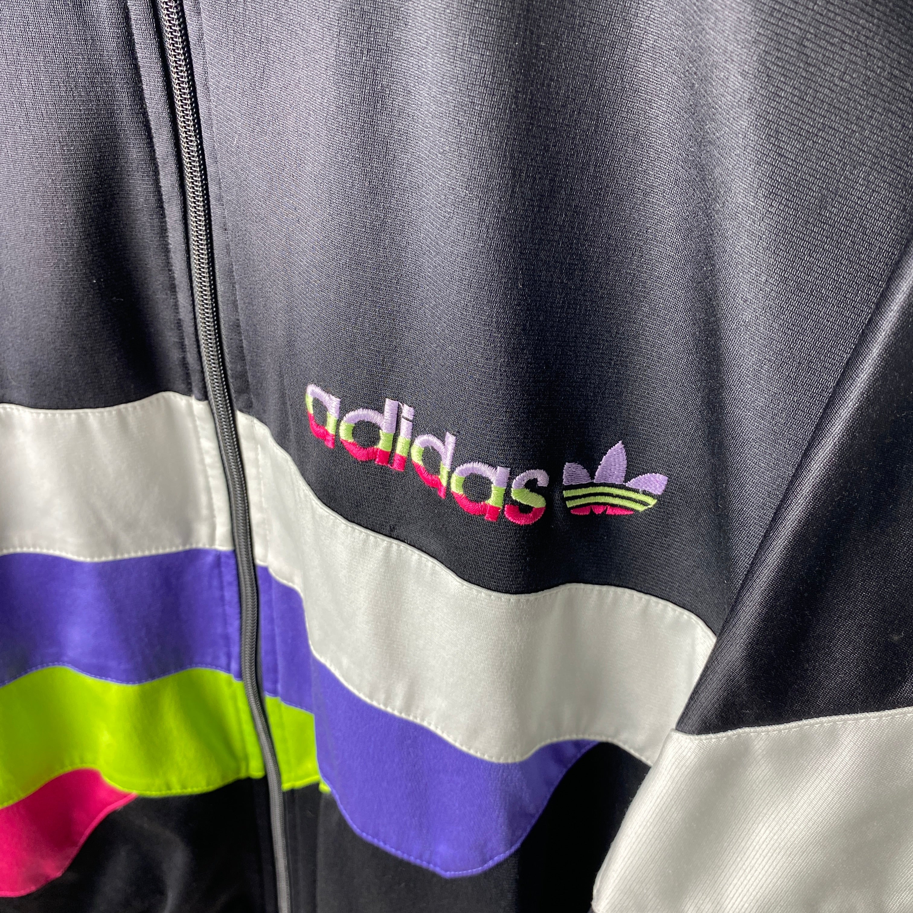 Adidas Vintage Track Jacket, Size L, Multicolor, 90’s