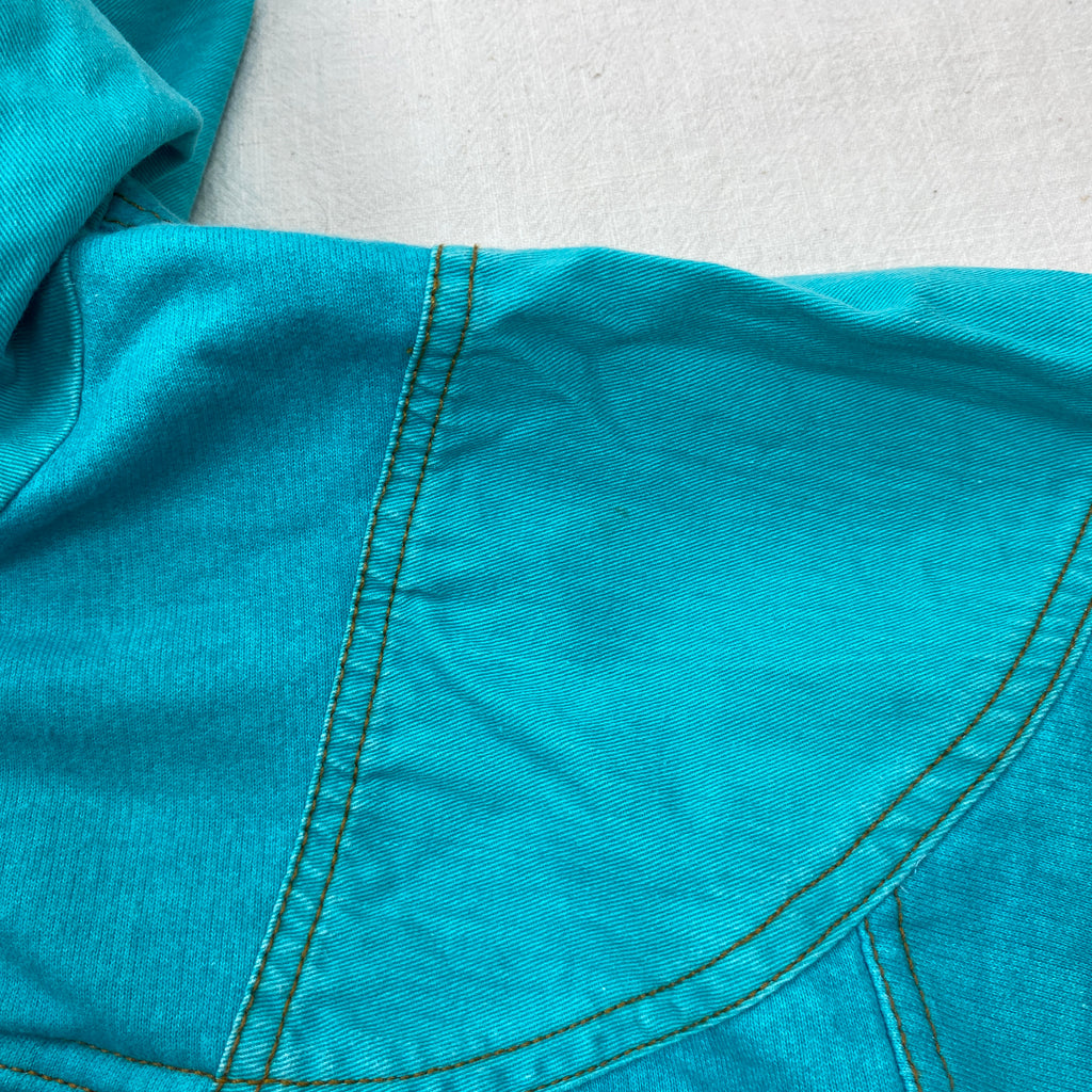 Adidas Vintage Track Jacket, Size L, Denim Hoodie 1990’s, Take Off