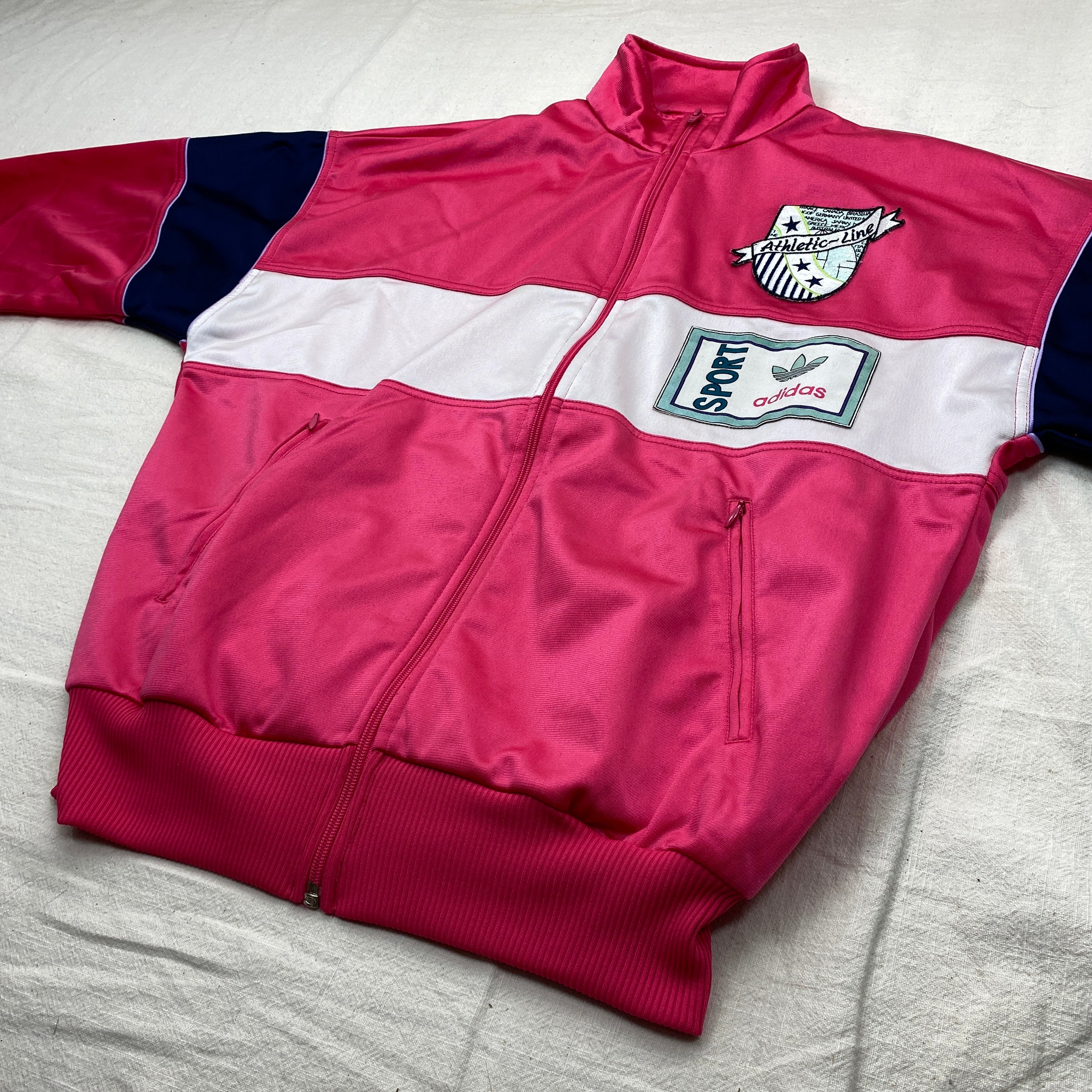 Adidas Vintage Track Jacket, Size S, Rare, Pink, 90’s