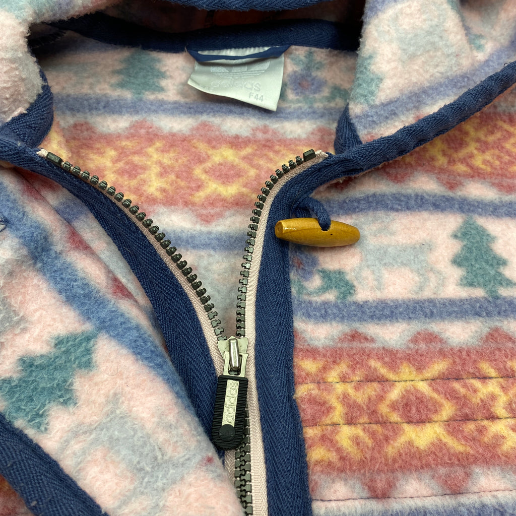 Adidas Vintage Fleece Hoodie, Size L, Fleece Jacket, 90’s