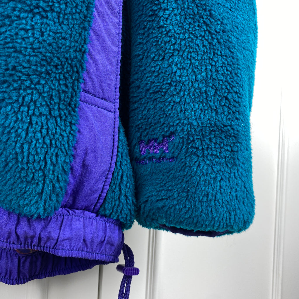 Helly Hansen Vintage Fleece Jacket, Size L, Polar Fleece, 90’s