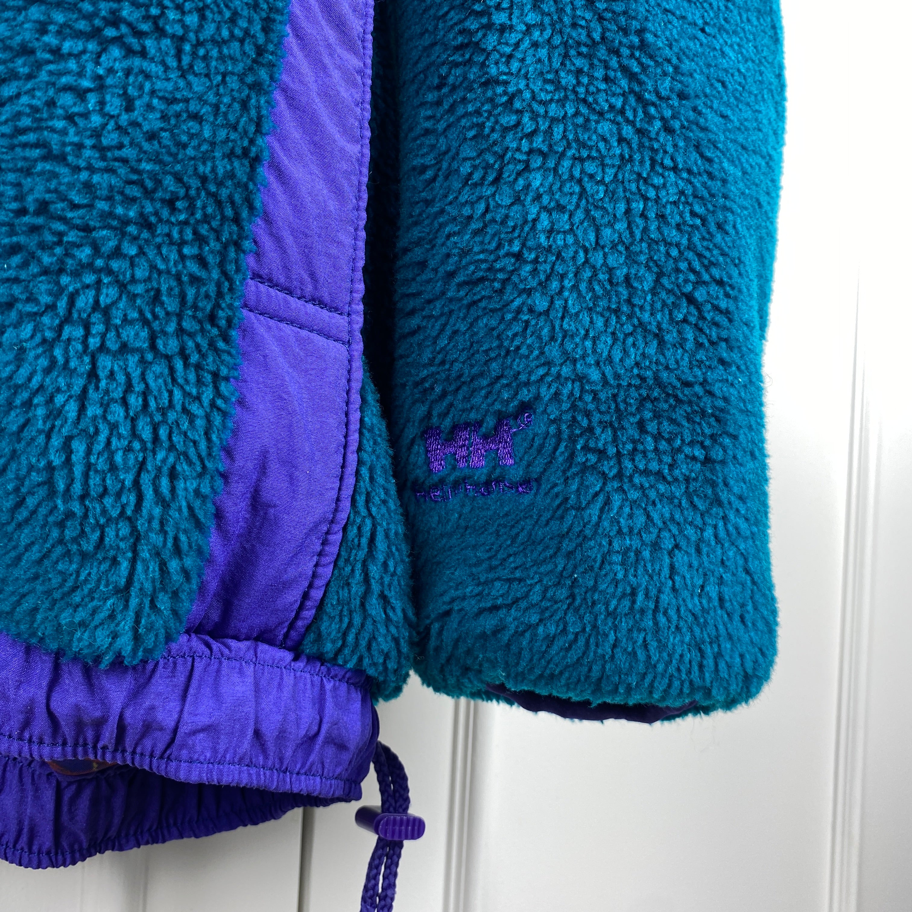 Helly Hansen Vintage Fleece Jacket, Size L, Polar Fleece, 90’s