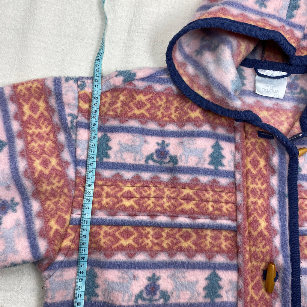 Adidas Vintage Fleece Hoodie, Size L, Fleece Jacket, 90’s