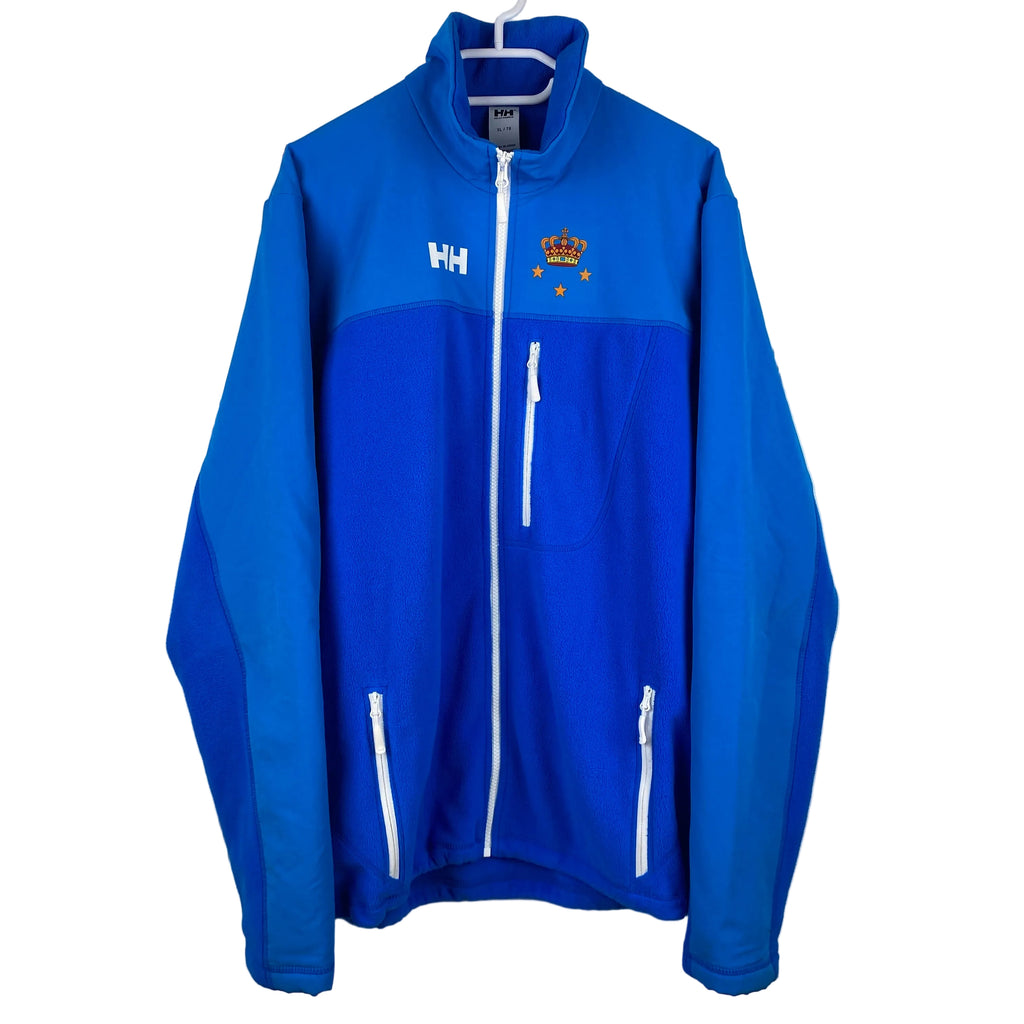 Helly Hansen Vintage Fleece Jacket, Size XL Slim Fit, Danish Royal Yacht Club, Y2K