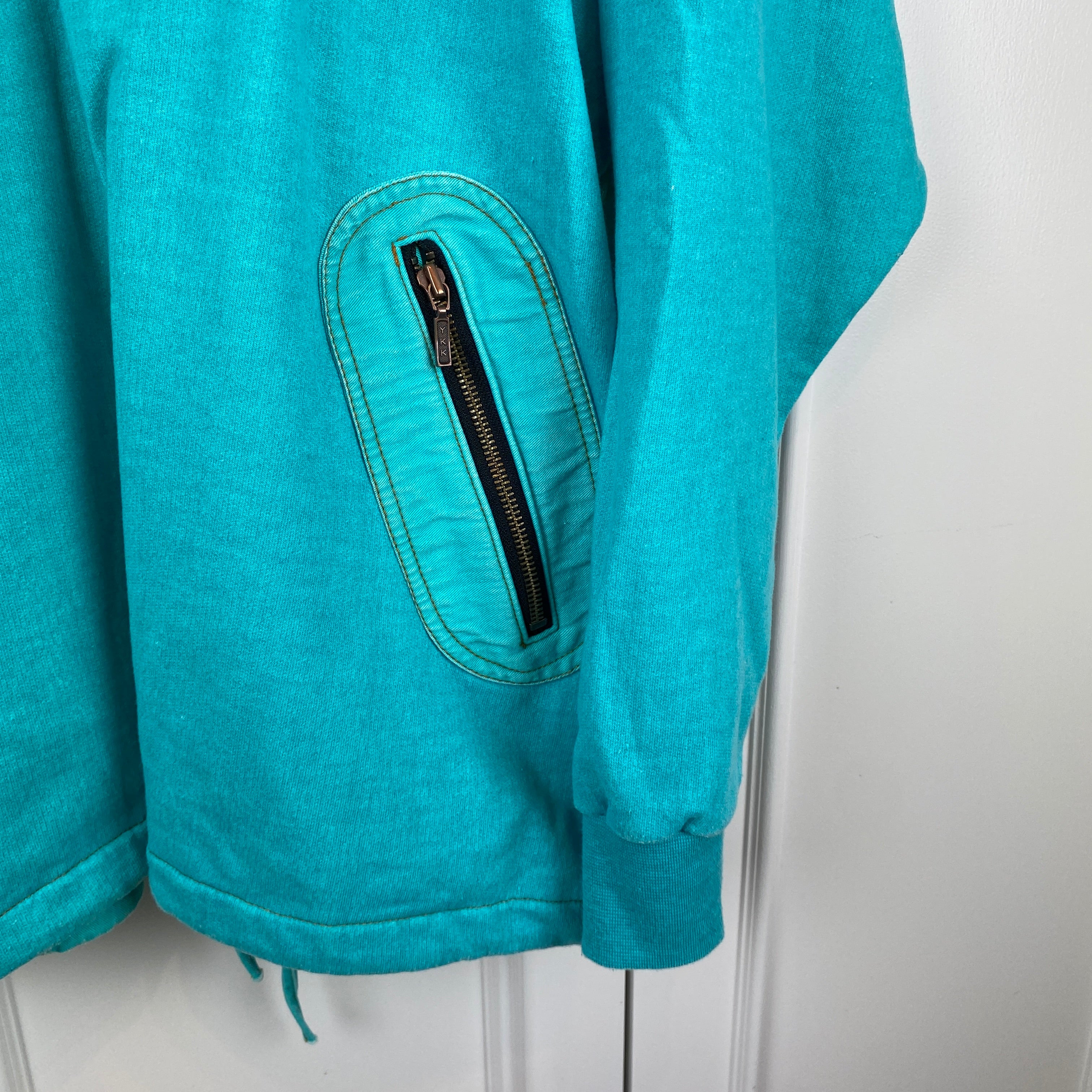 Adidas Vintage Track Jacket, Size L, Denim Hoodie 1990’s, Take Off