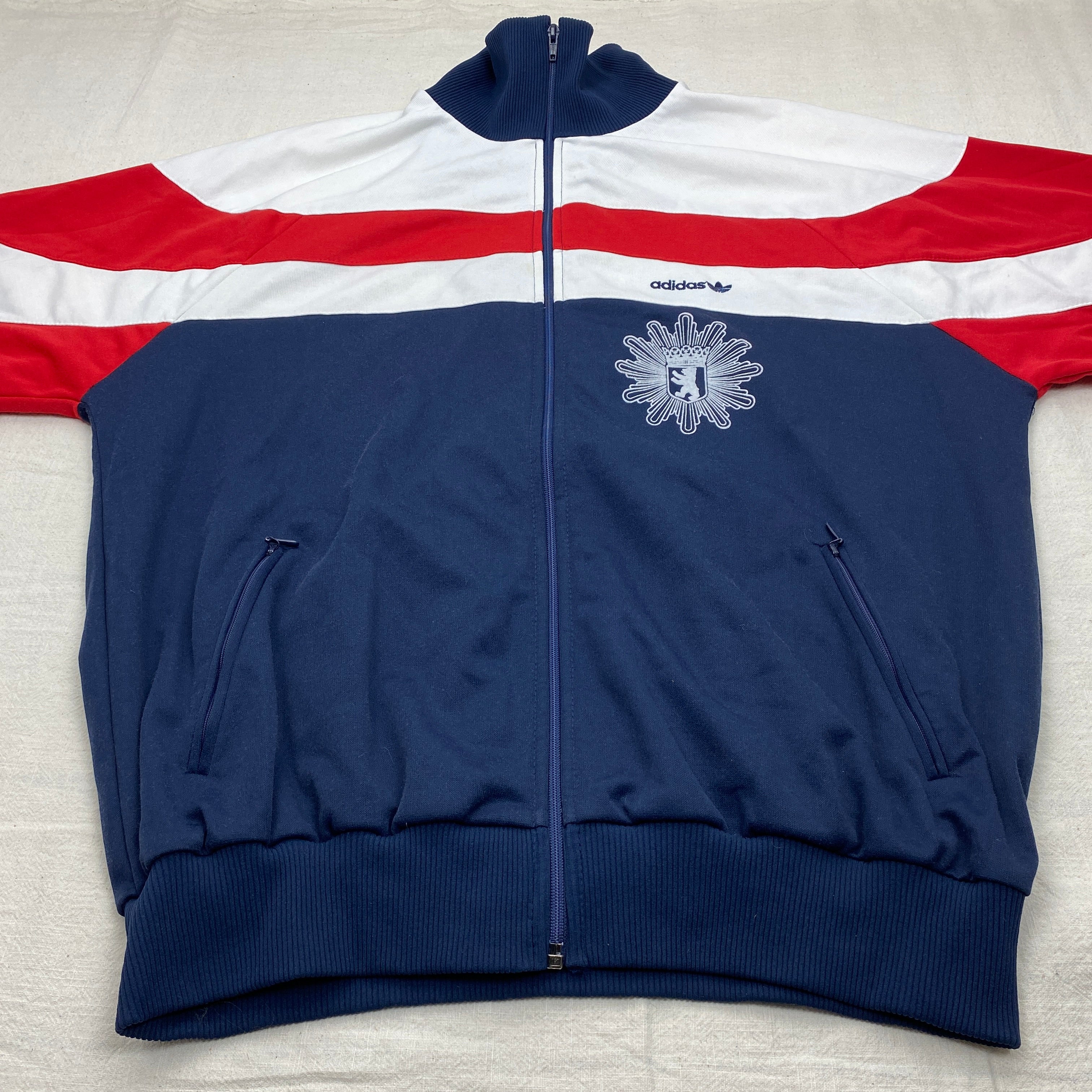 Adidas Vintage Track Jacket, Size XL, Berlin, Made in West Germany, 80’s/90’s