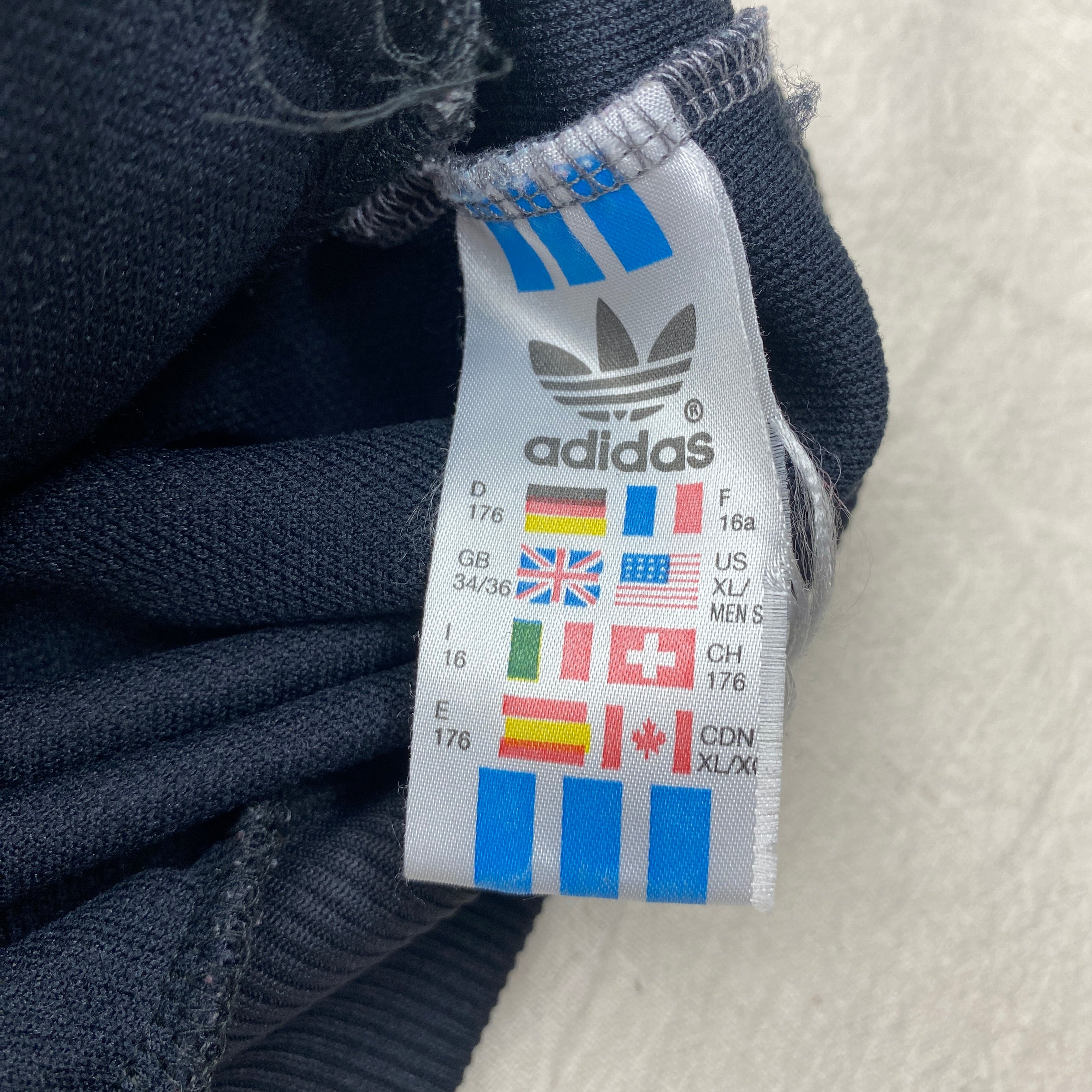 Adidas Vintage Track Jacket, Size M, Big Embroidered Logo, 90’s