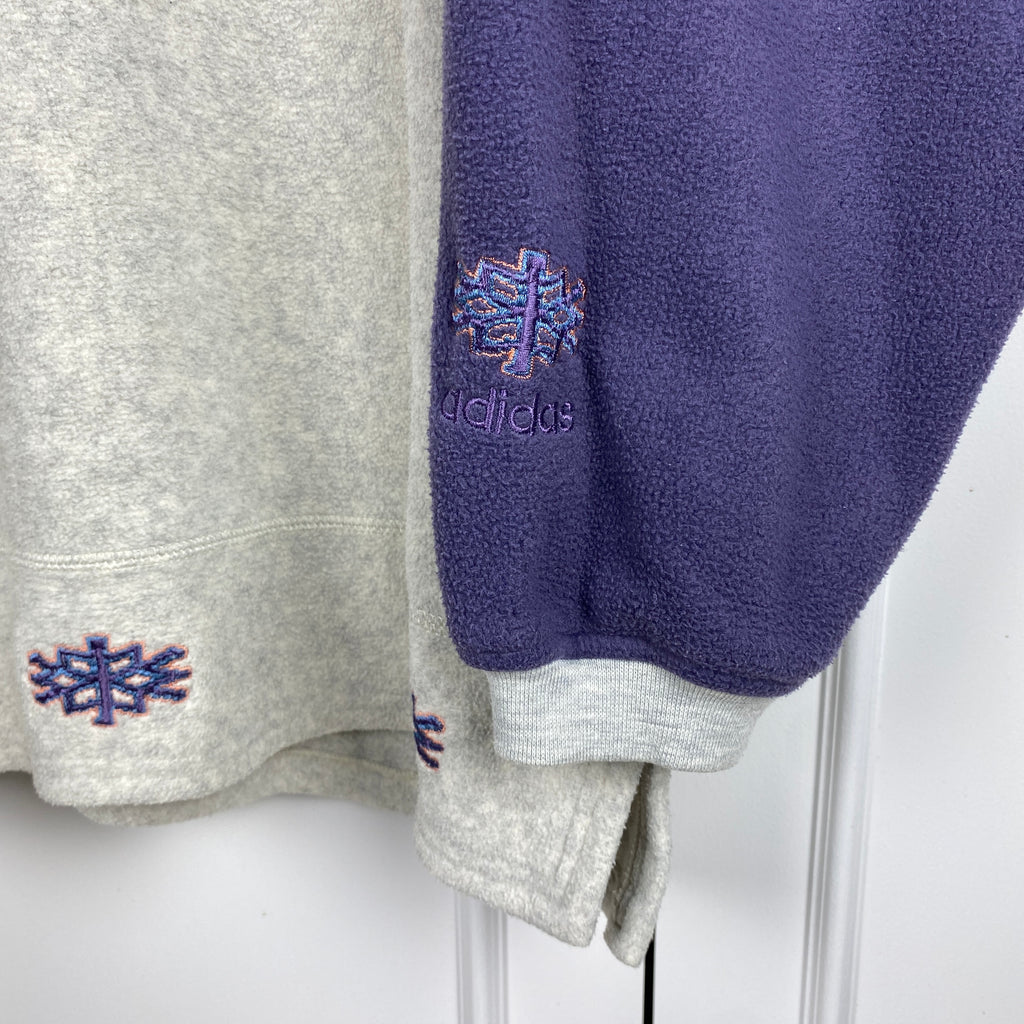 Adidas Vintage Fleece Pullover, Size L, Arctic Fire