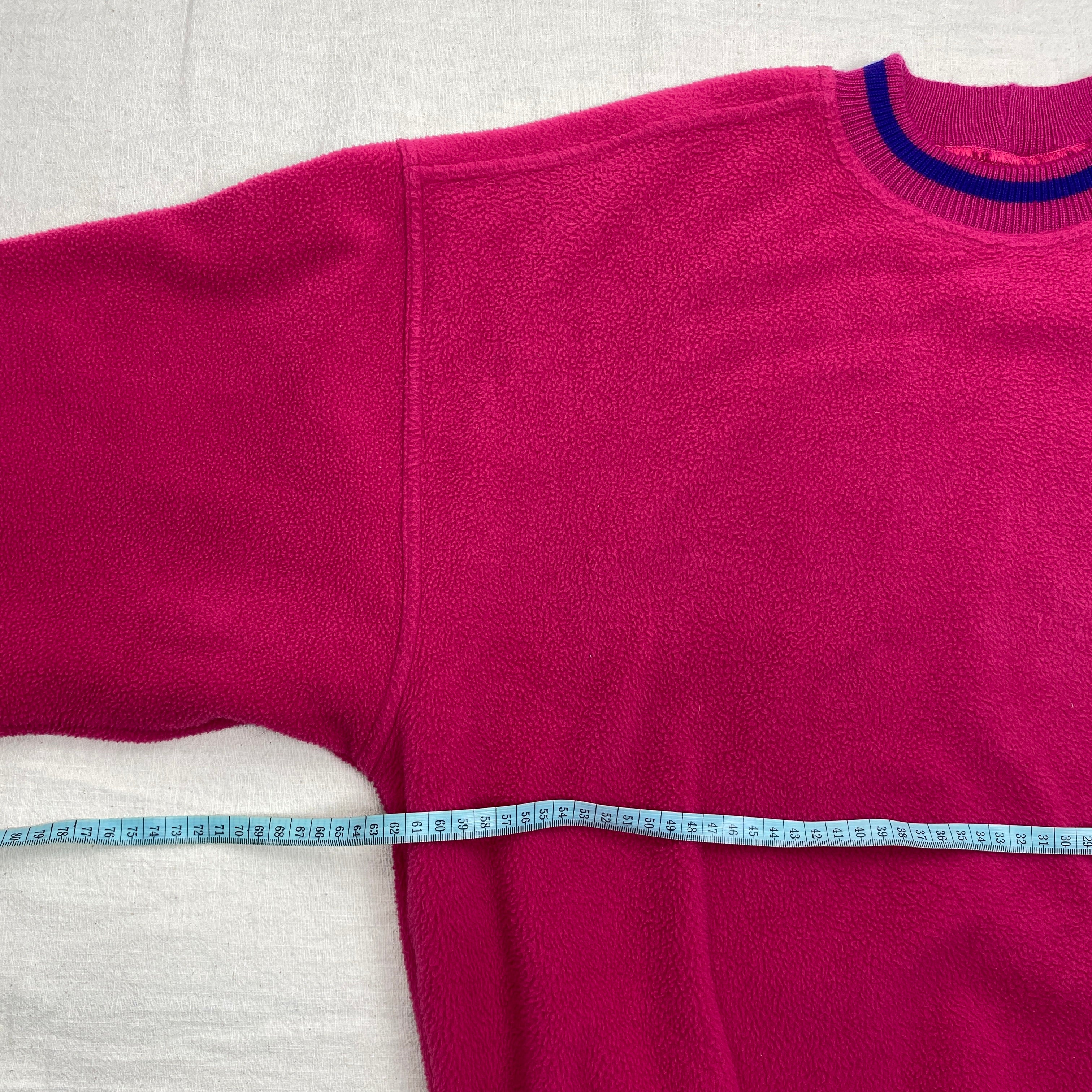 Benetton Vintage Fleece Sweatshirt, Size XL, Made in Italy, 80’s/90’s
