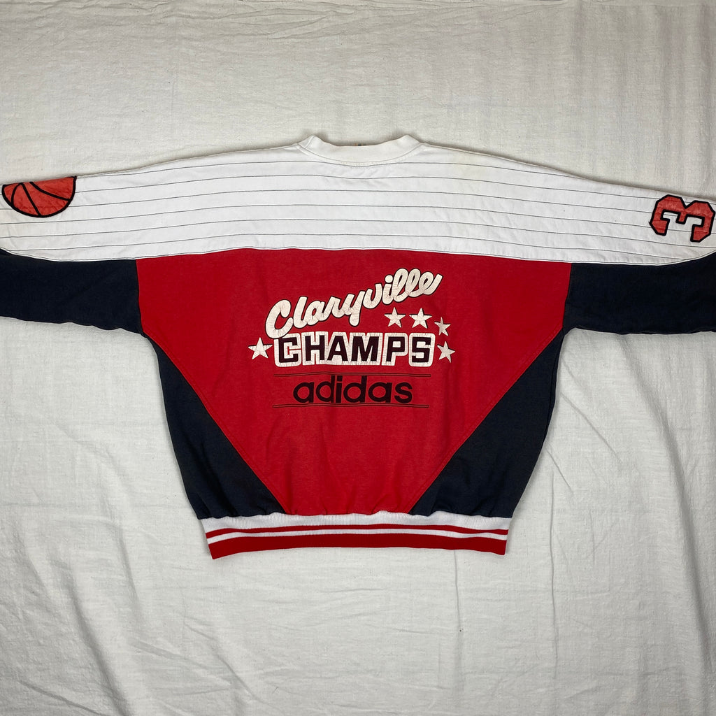 Adidas Vintage Sweatshirt, Size L, Claryville Champs, 90’s