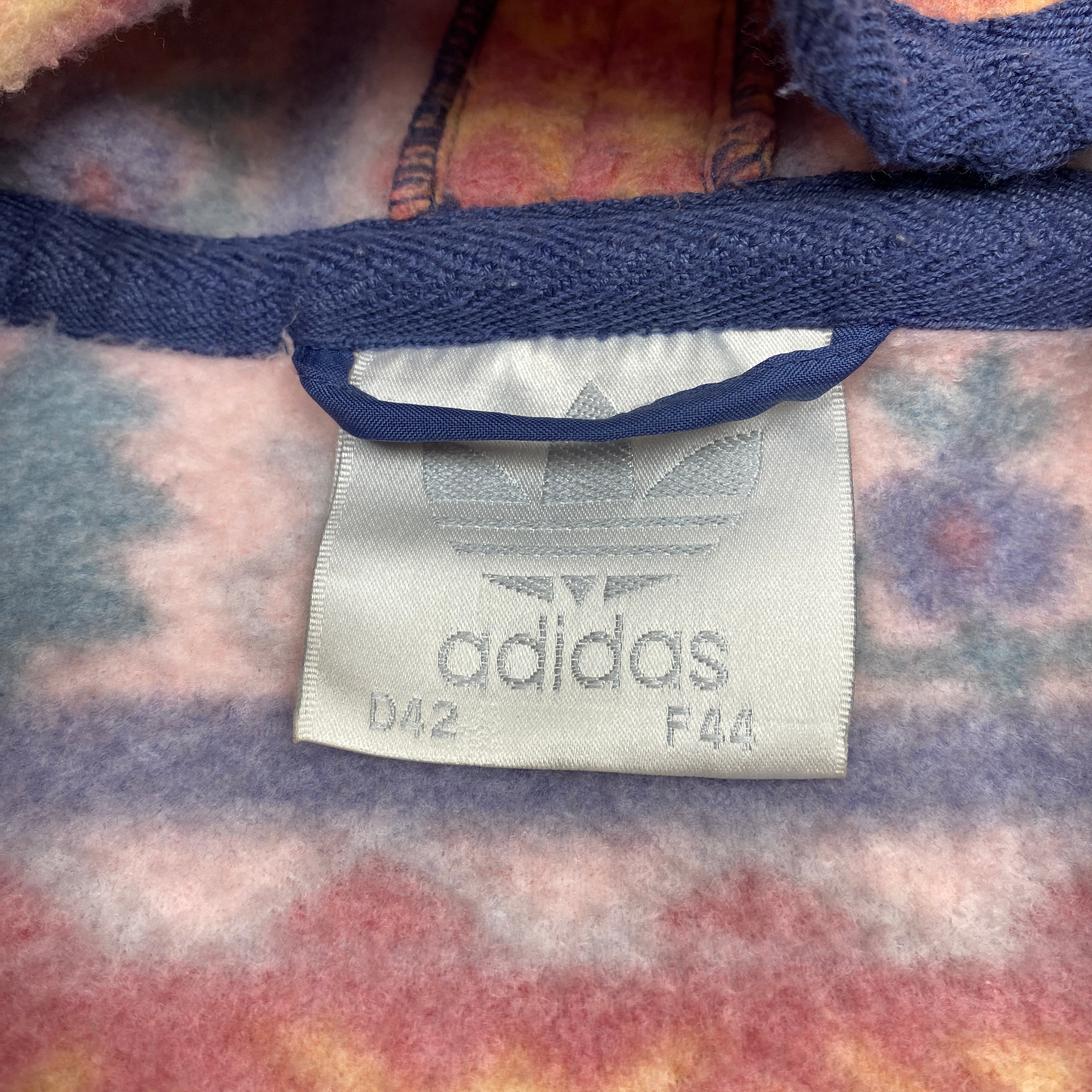 Adidas Vintage Fleece Hoodie, Size L, Fleece Jacket, 90’s