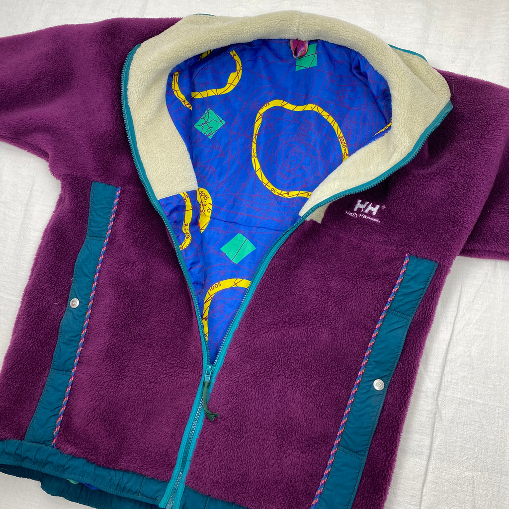 Helly Hansen Vintage Fleece Jacket, Size L, Polar Fleece, 90’s