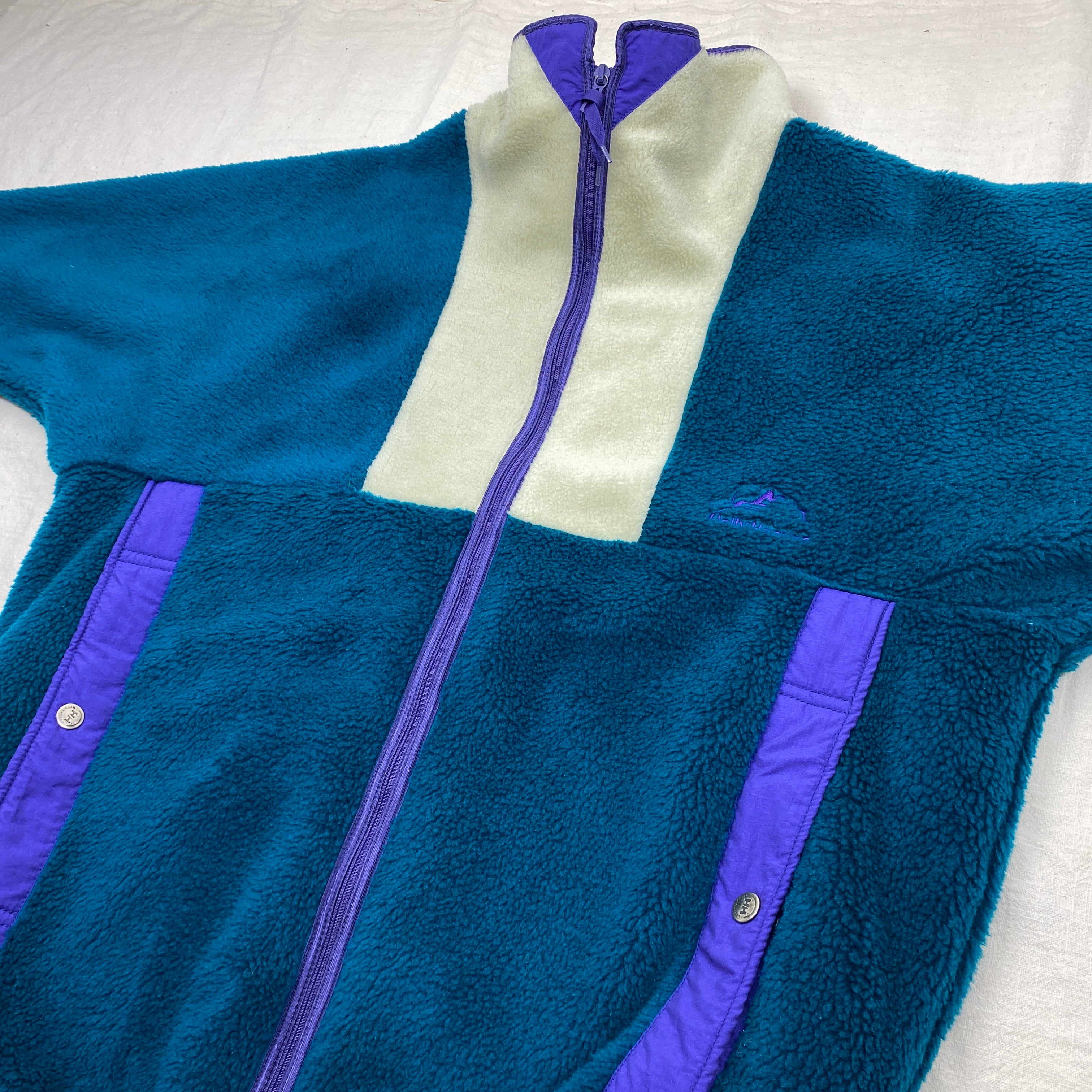 Helly Hansen Vintage Fleece Jacket, Size L, Polar Fleece, 90’s