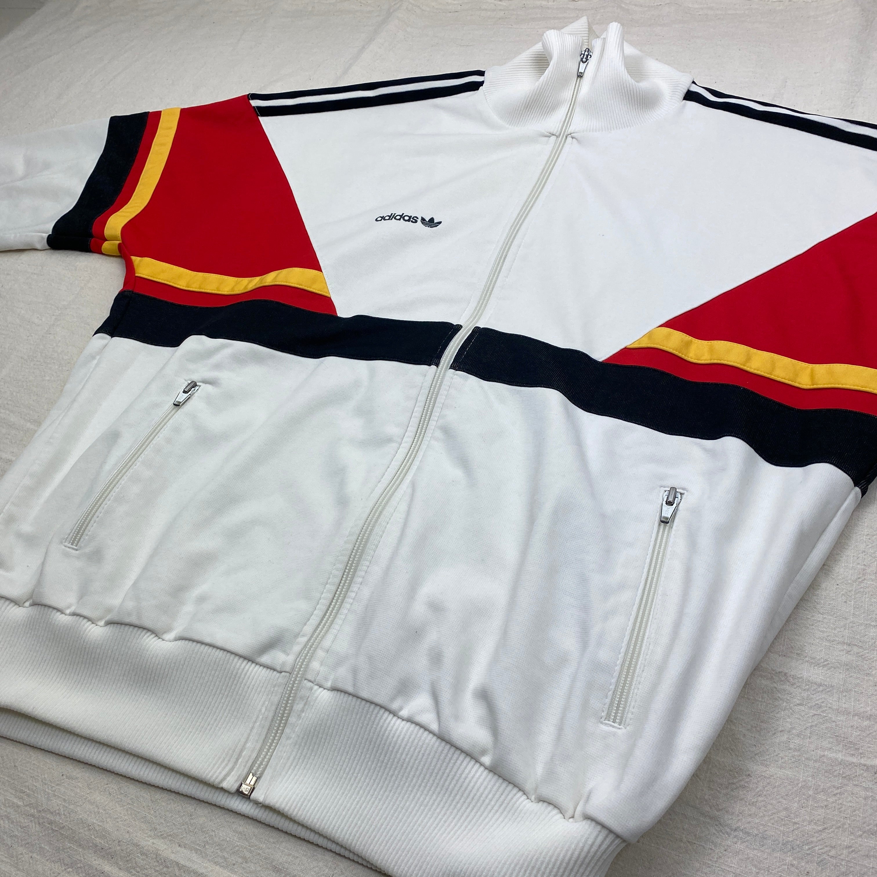 Adidas Vintage Track Jacket, Size XL, Made in West Germany, 1986-1988