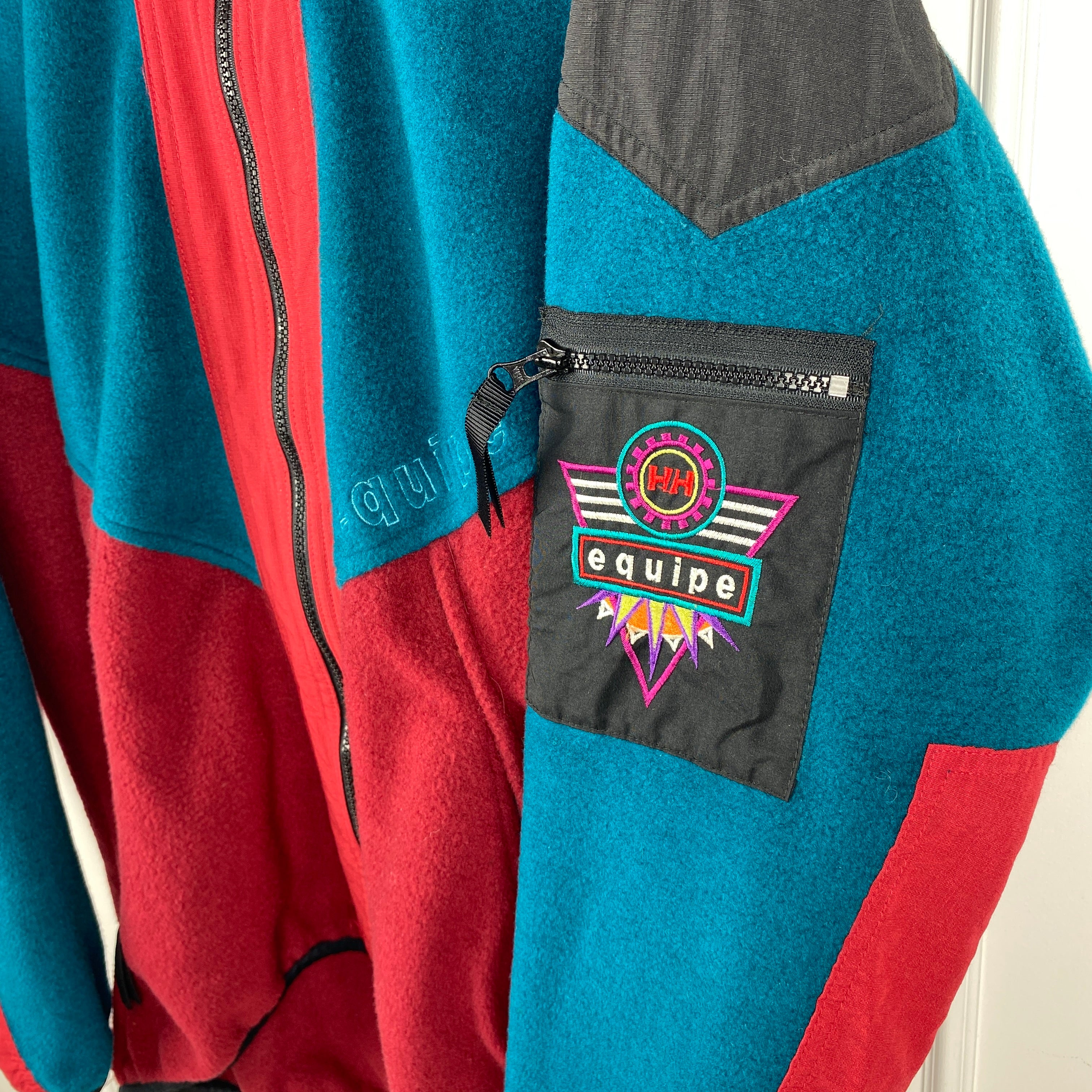 Helly Hansen Vintage Fleece Jacket, Size L, Made in USA, 90’s