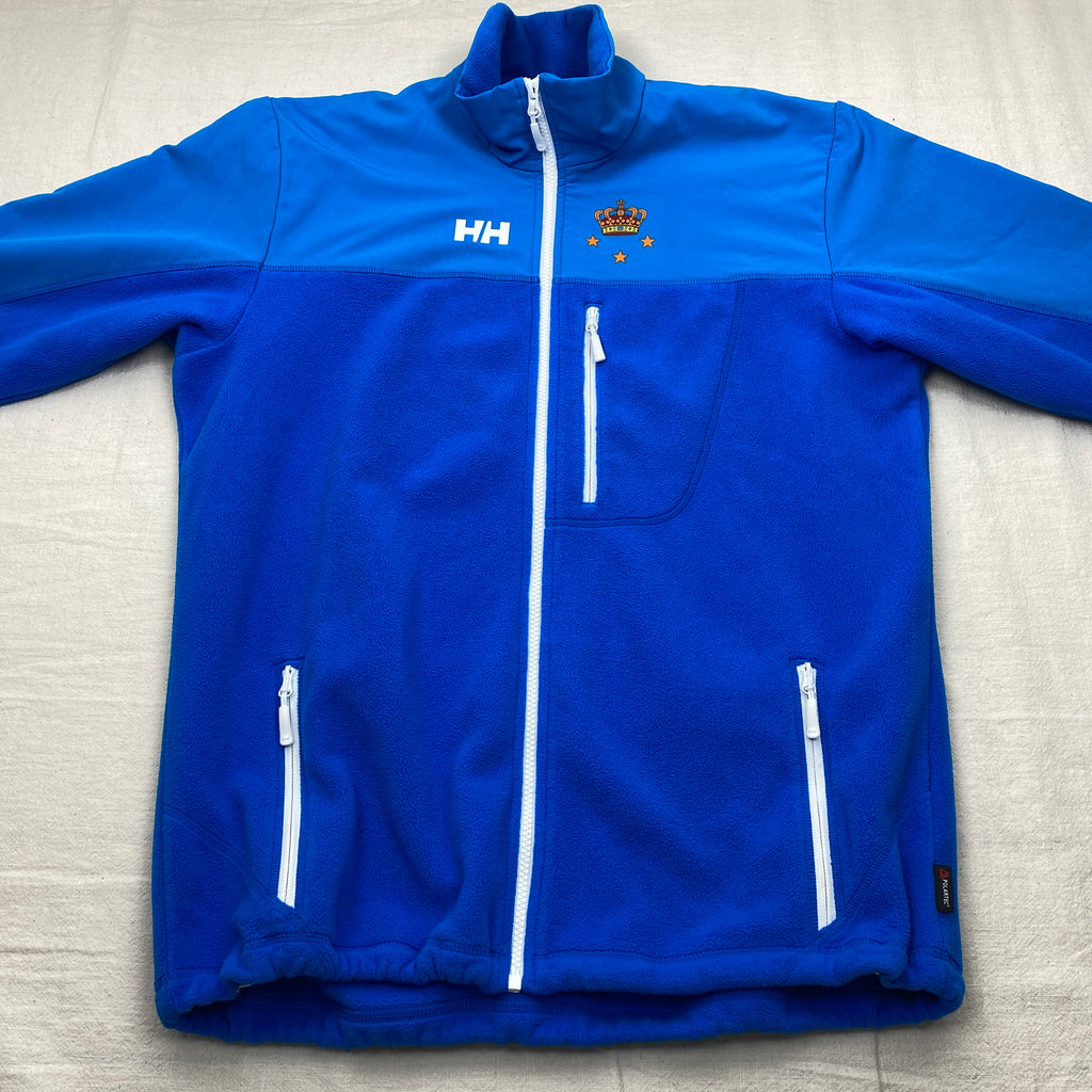 Helly Hansen Vintage Fleece Jacket, Size XL Slim Fit, Danish Royal Yacht Club, Y2K