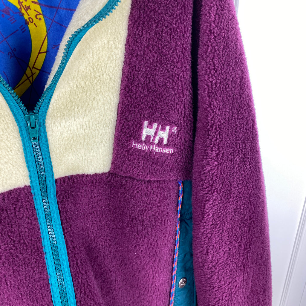 Helly Hansen Vintage Fleece Jacket, Size S/M, Polar Fleece, 90’s