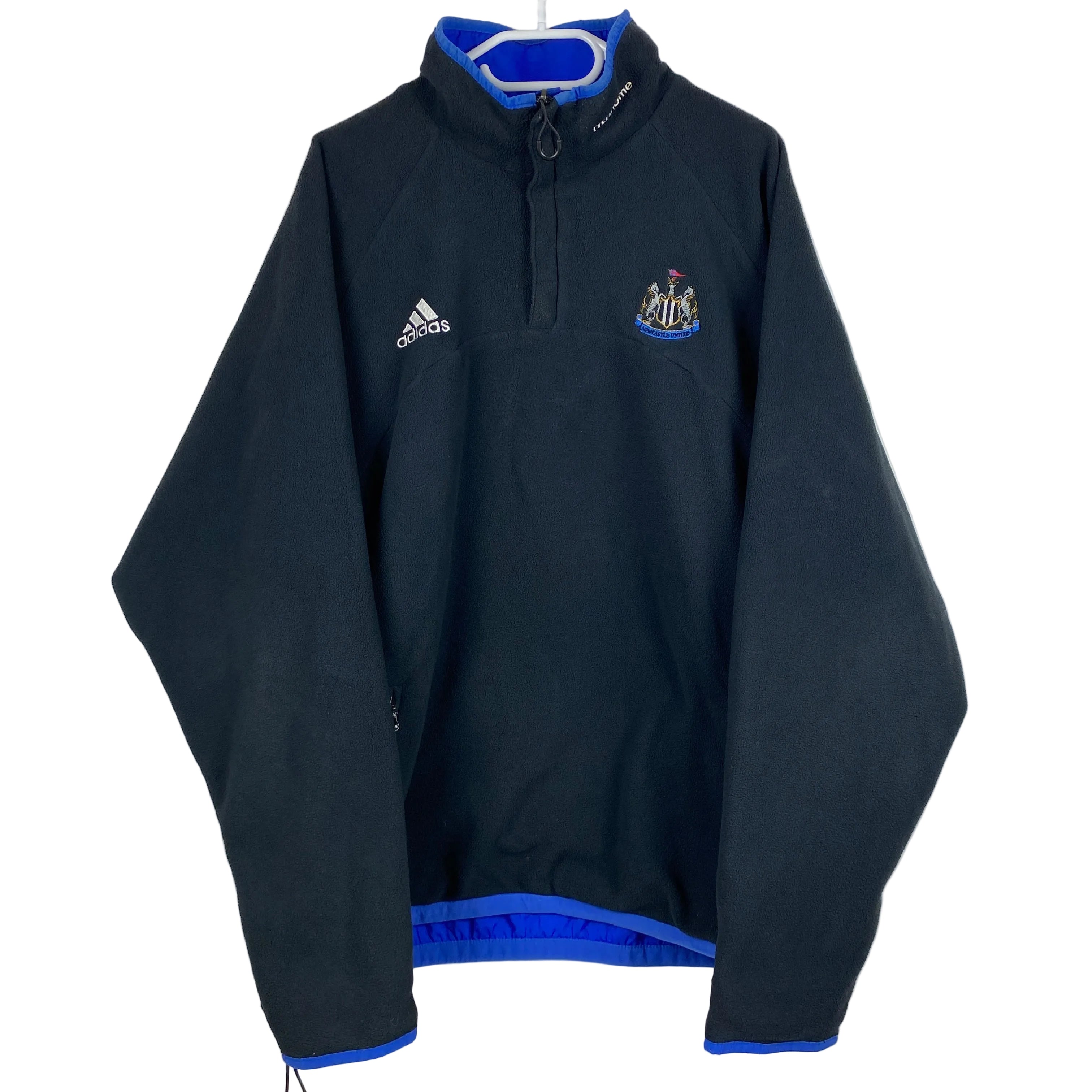 Adidas Vintage Fleece Jacket, Size M, Newcastle United, 90s/Y2K