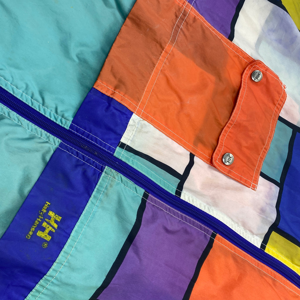 Helly Hansen Rain Jacket, Size L, Vintage 90's Retro Jacket, Distressed