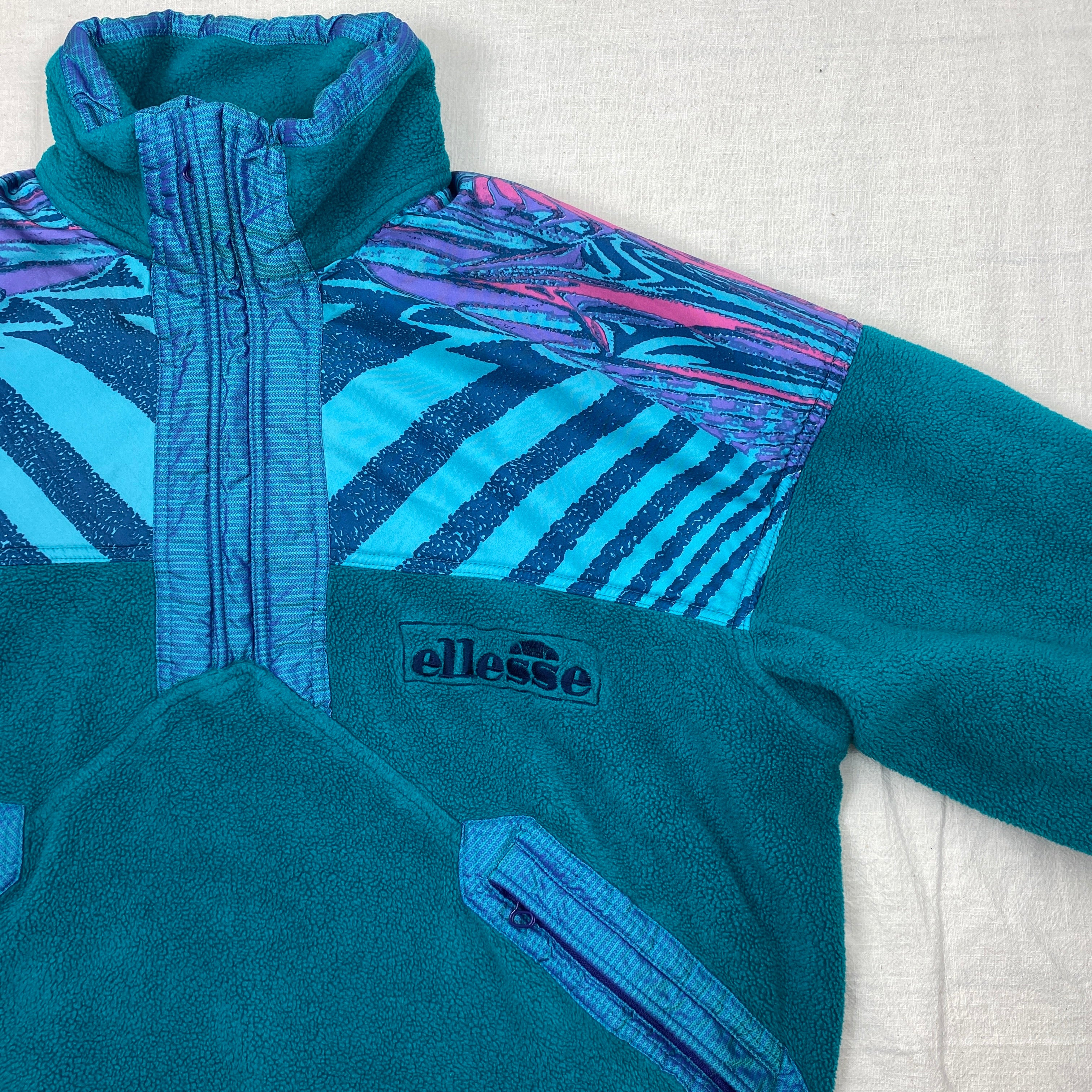 Ellesse Vintage Fleece Jacket, Size M, 90’s