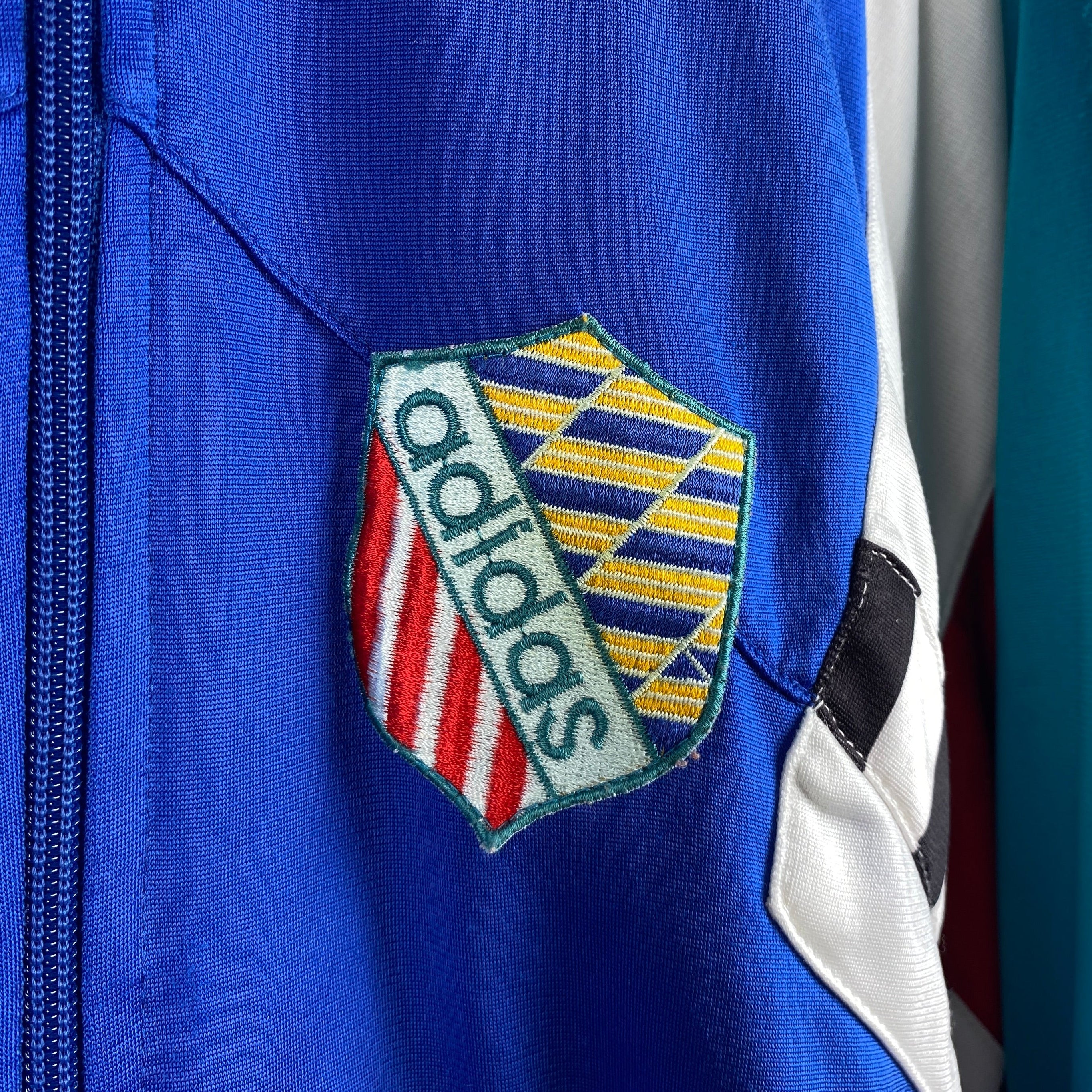 Adidas Vintage Track Jacket, Size L, Rare, Patchwork, 90’s