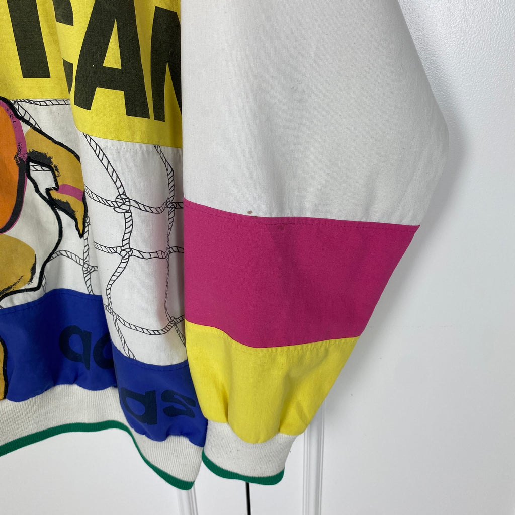 Adidas Vintage Sweatshirt, Size L, I Want I Can, Tennis, 80’s/90’s