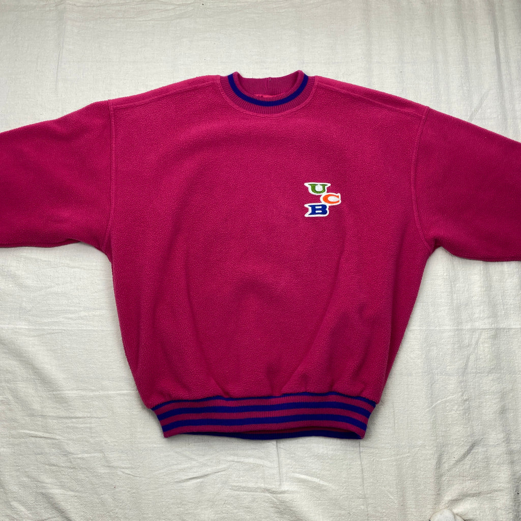 Benetton Vintage Fleece Sweatshirt, Size XL, Made in Italy, 80’s/90’s