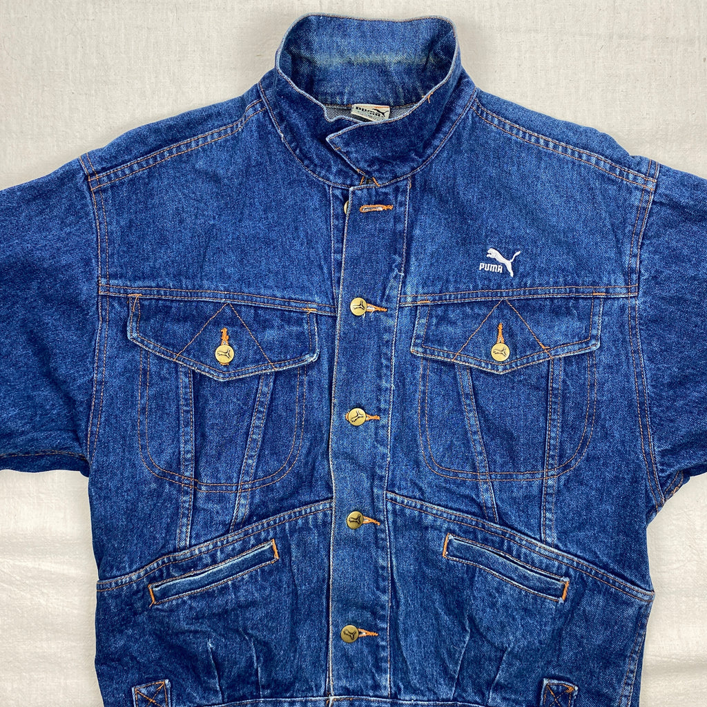Puma Vintage Denim Jacket, Size M, 90’s, Y2K