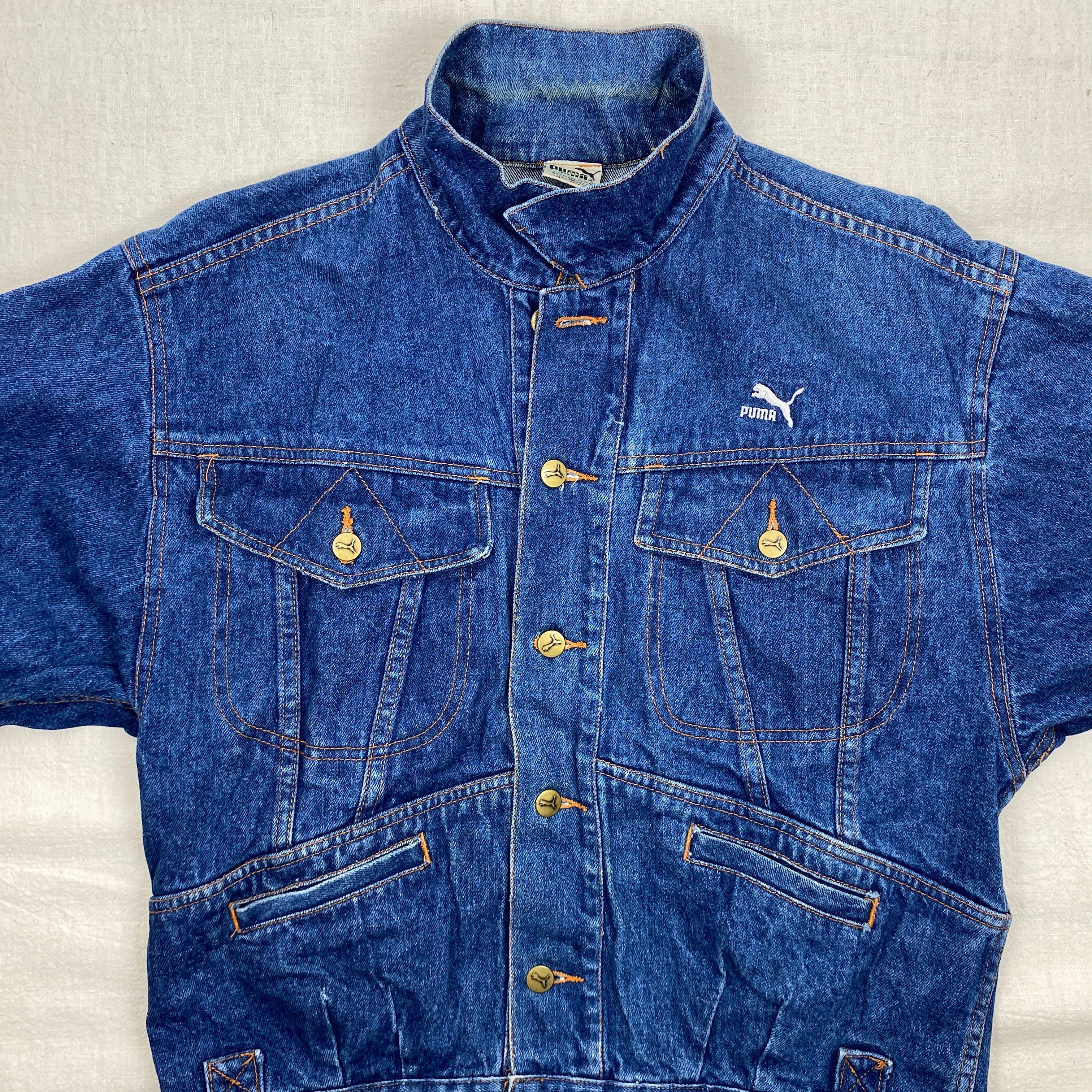 Puma Vintage Denim Jacket, Size M, 90’s, Y2K