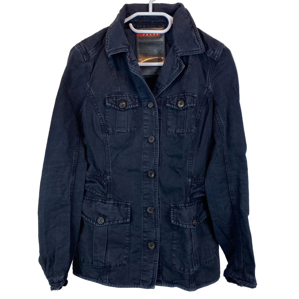 Prada Jacket, Size S, Denim Jacket Y2K
