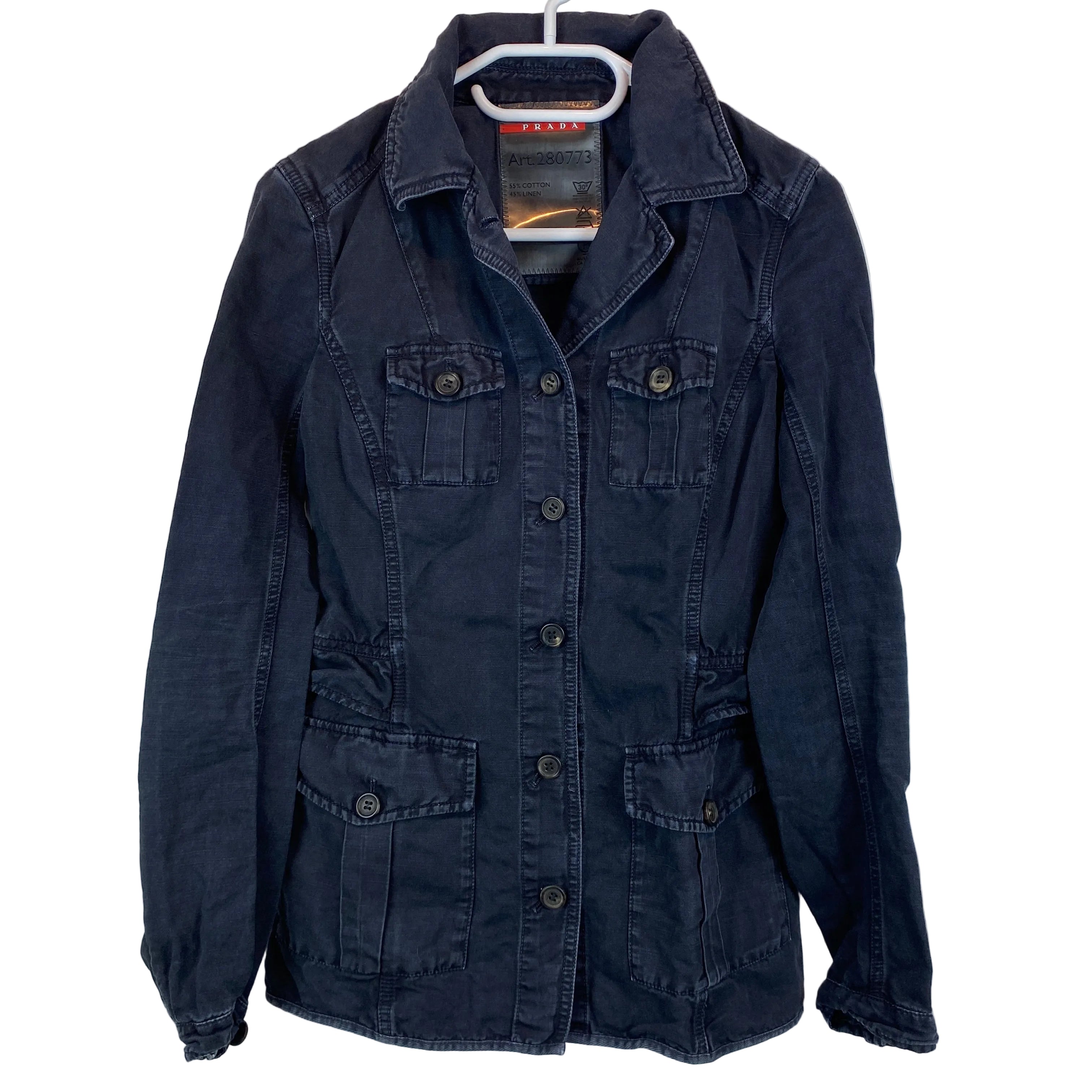 Prada Jacket, Size S, Denim Jacket Y2K