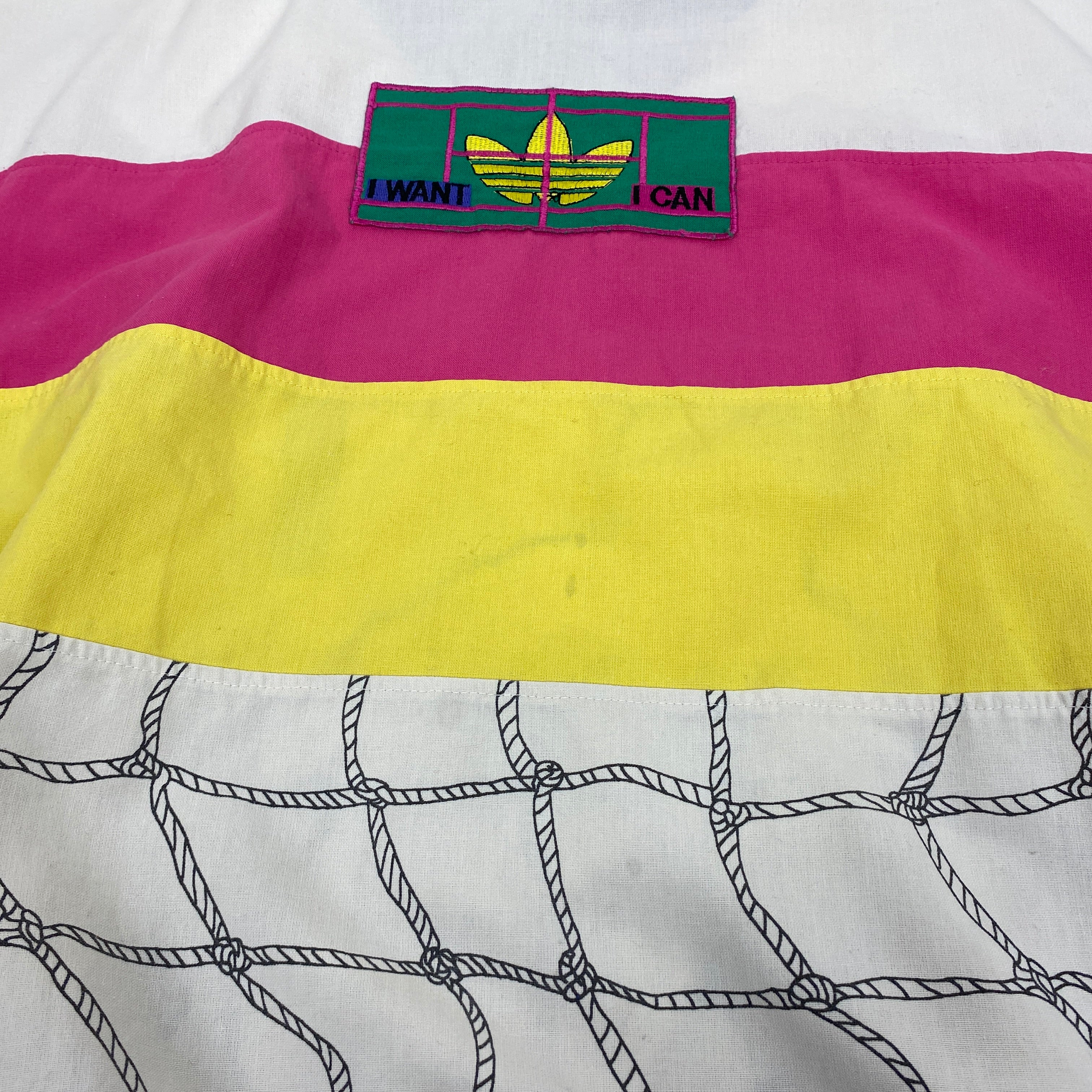 Adidas Vintage Sweatshirt, Size L, I Want I Can, Tennis, 80’s/90’s