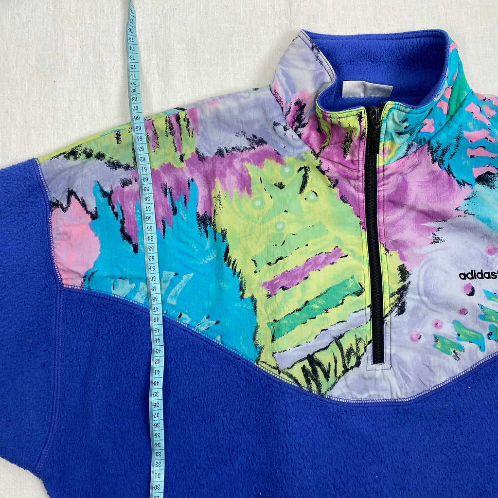 Adidas Vintage Fleece Jacket, Size M, Half Zip, 90’s
