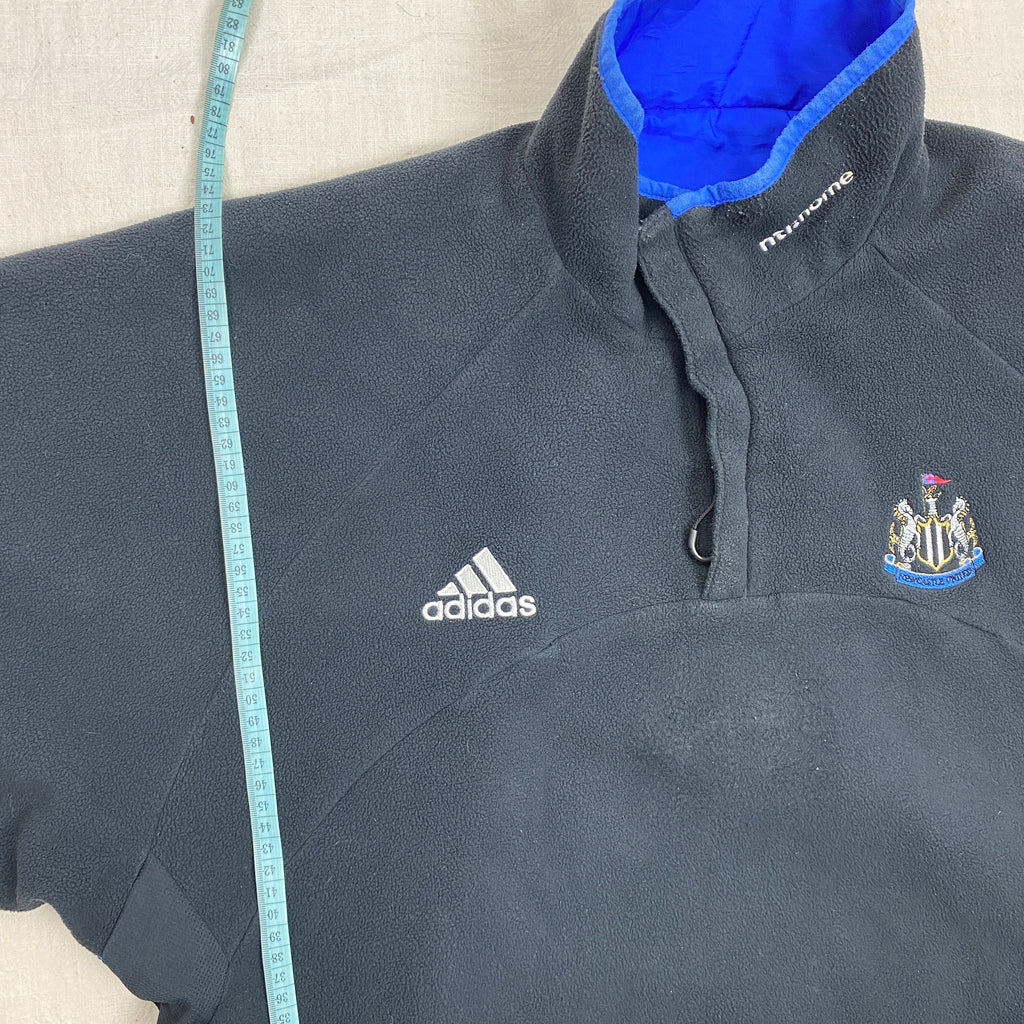 Adidas Vintage Fleece Jacket, Size M, Newcastle United, 90s/Y2K