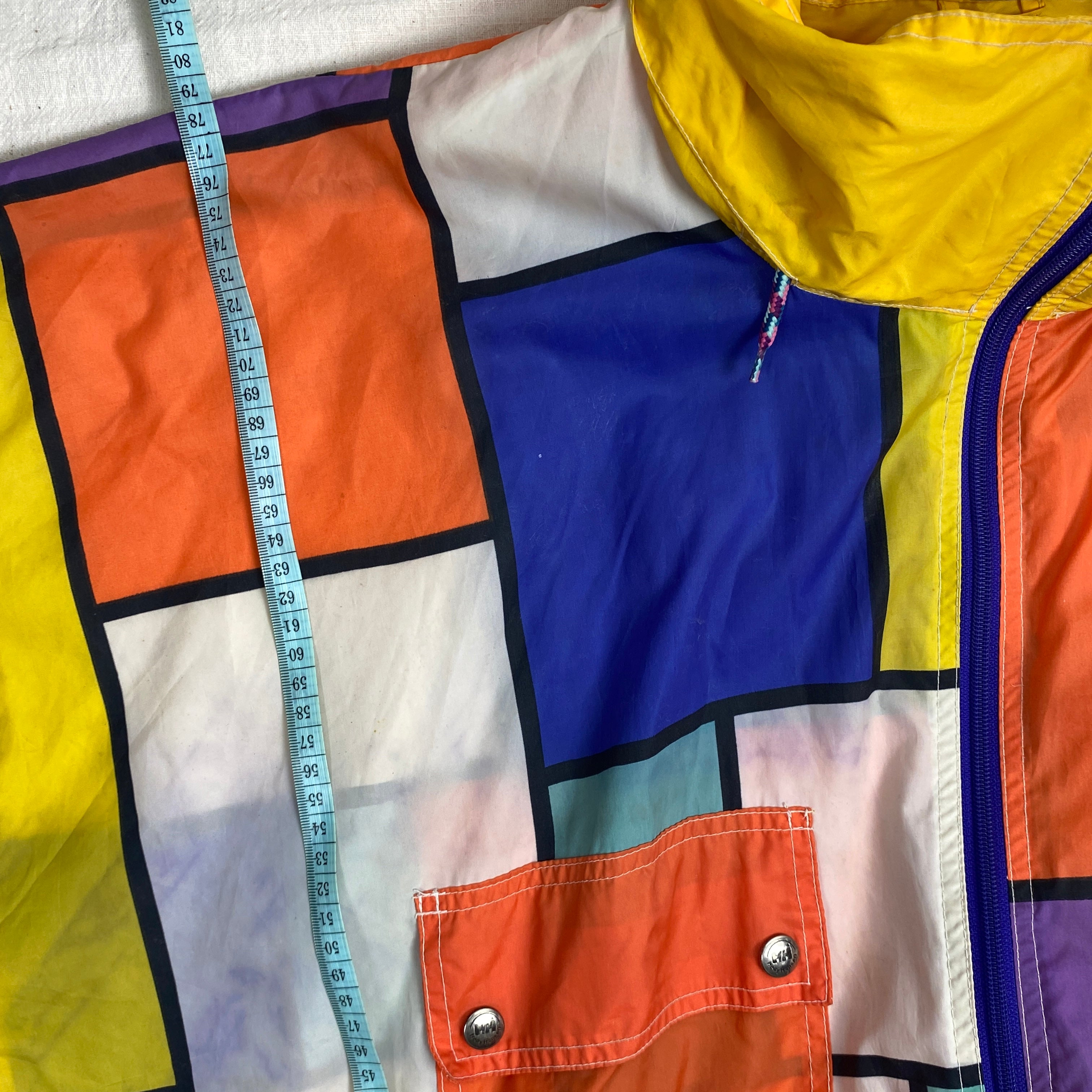 Helly Hansen Rain Jacket, Size L, Vintage 90's Retro Jacket, Distressed