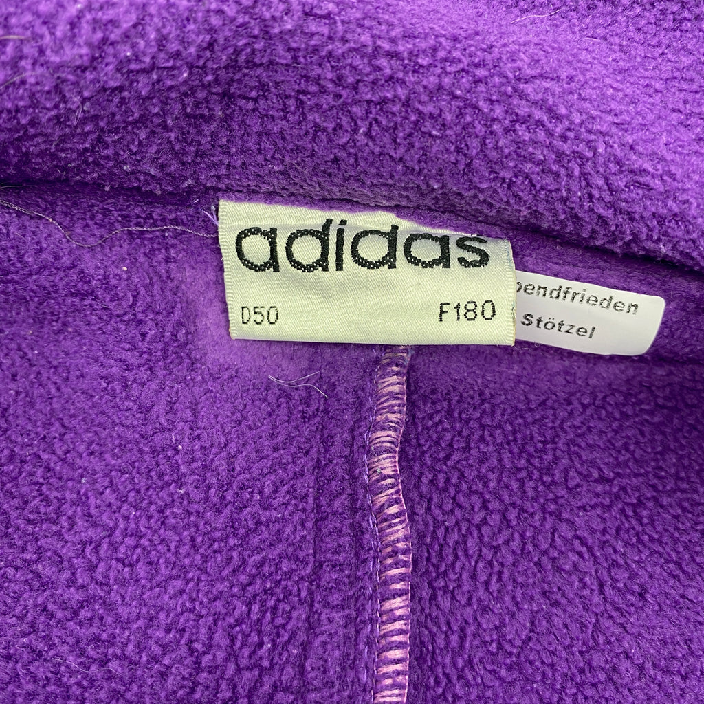 Adidas Vintage Fleece Jacket, Size L, Full Zip, 90’s