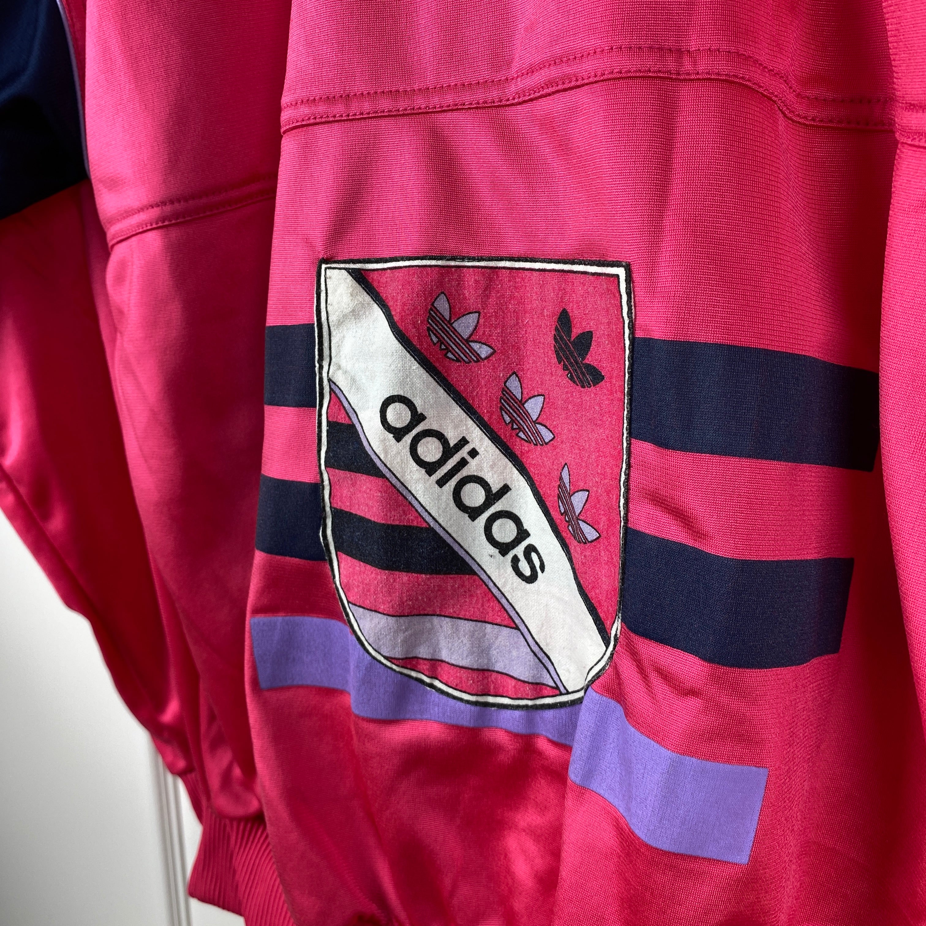 Adidas Vintage Track Jacket, Size S, Rare, Pink, 90’s