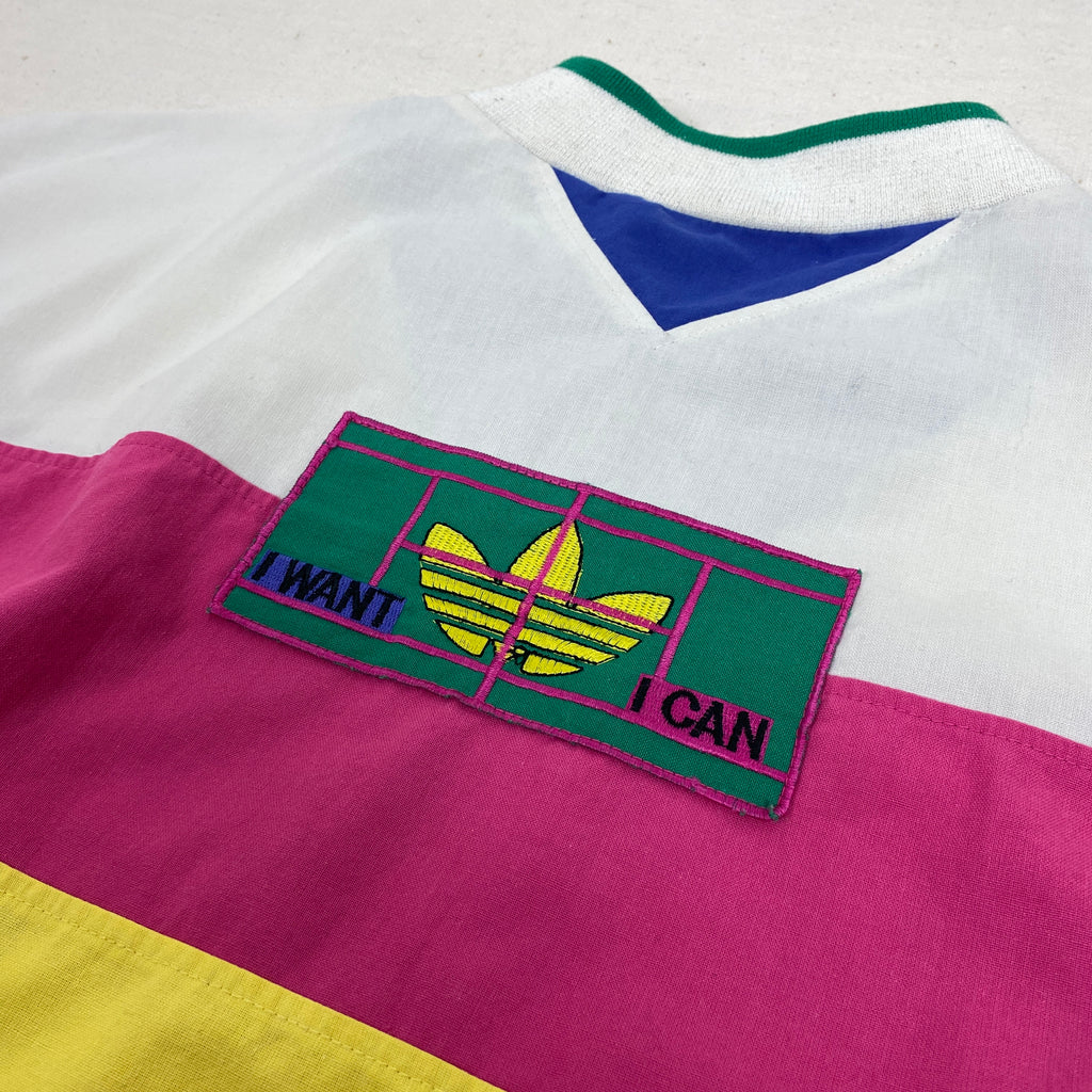 Adidas Vintage Sweatshirt, Size L, I Want I Can, Tennis, 80’s/90’s