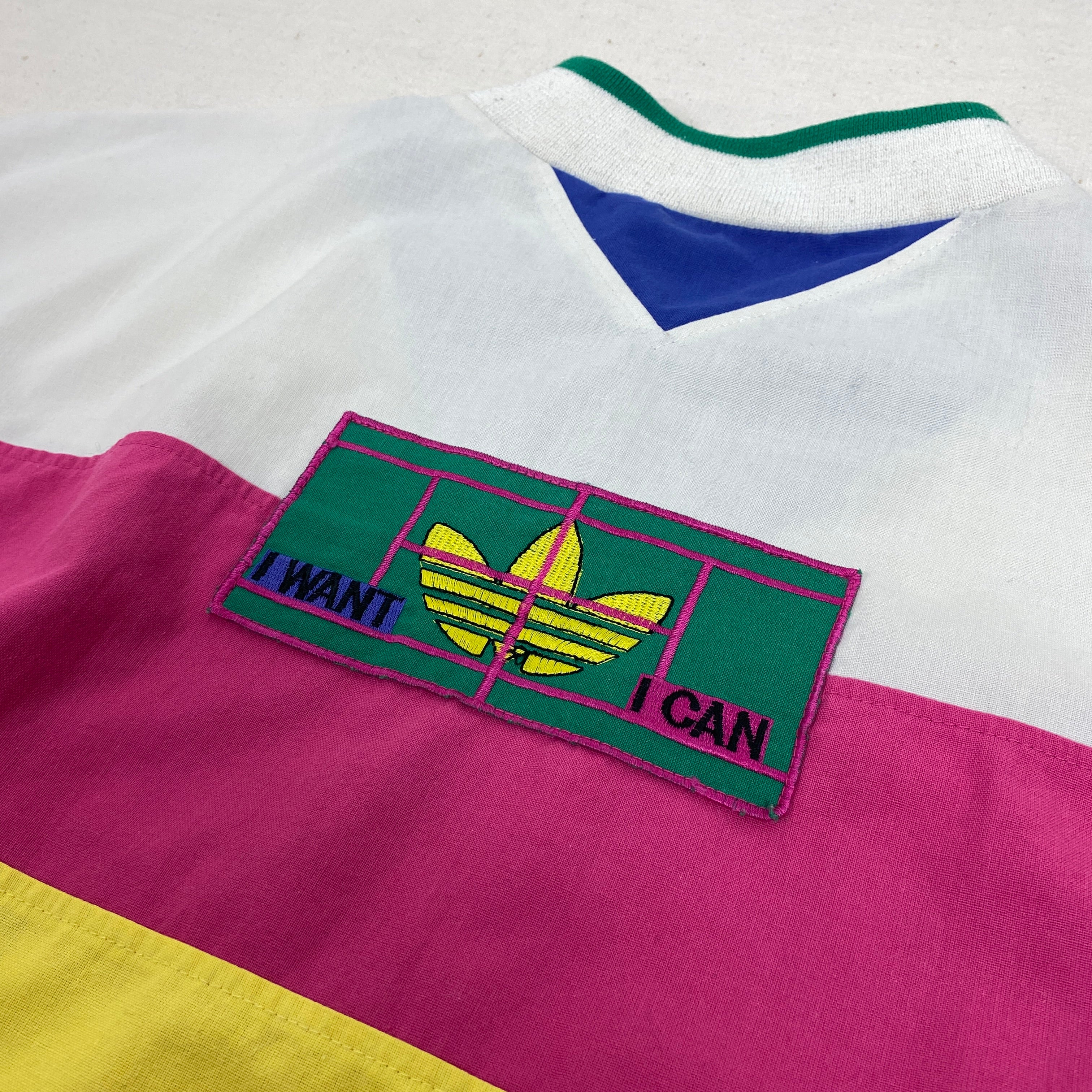 Adidas Vintage Sweatshirt, Size L, I Want I Can, Tennis, 80’s/90’s