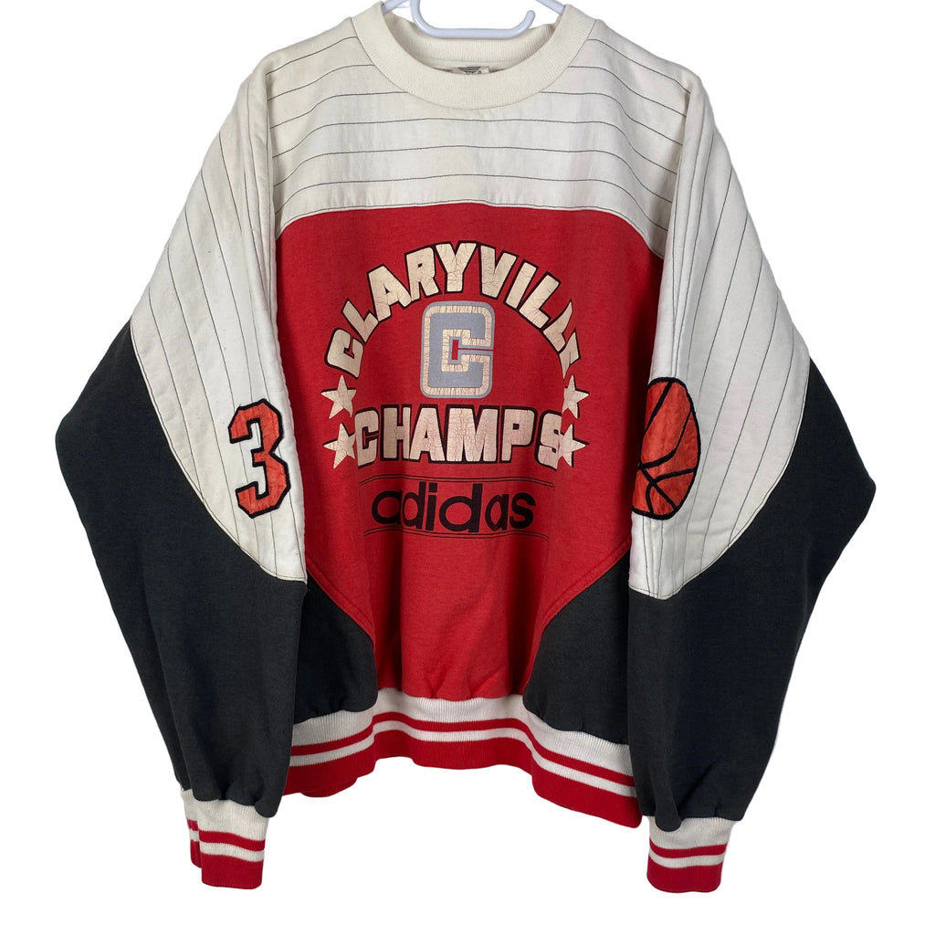 Adidas Vintage Sweatshirt, Size L, Claryville Champs, 90’s