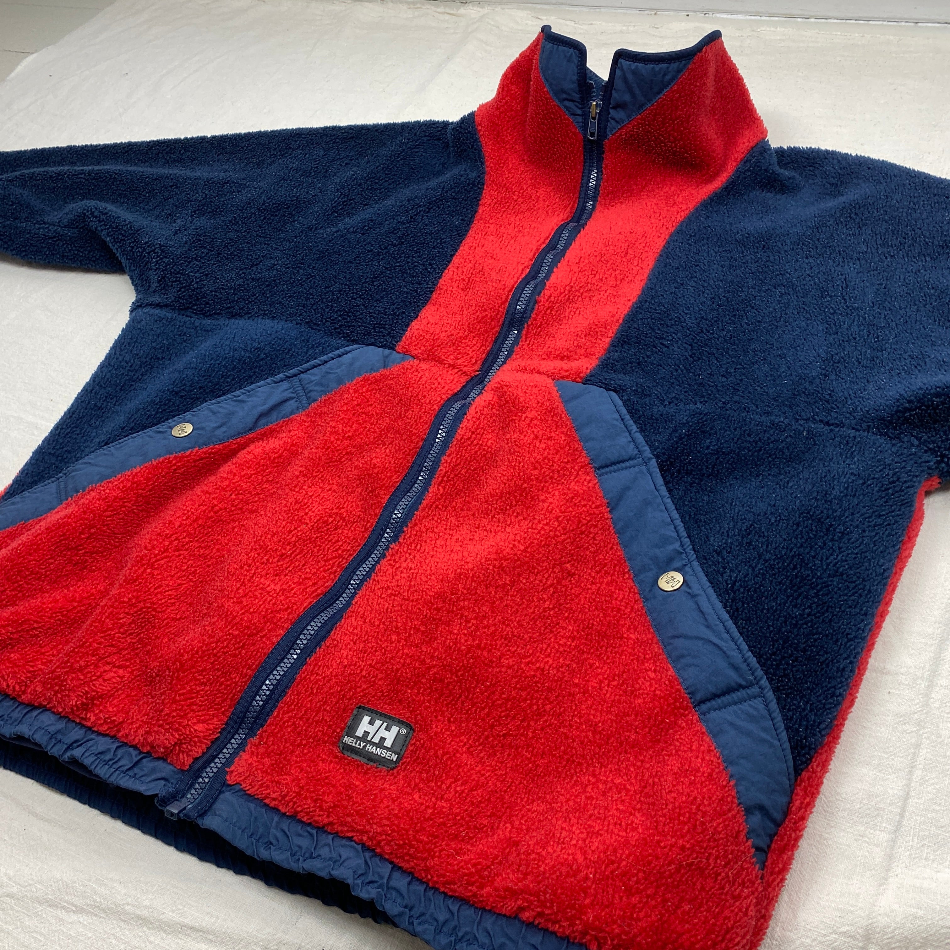 Helly Hansen Vintage Fleece Jacket, Size L, Polar Fleece, 90’s