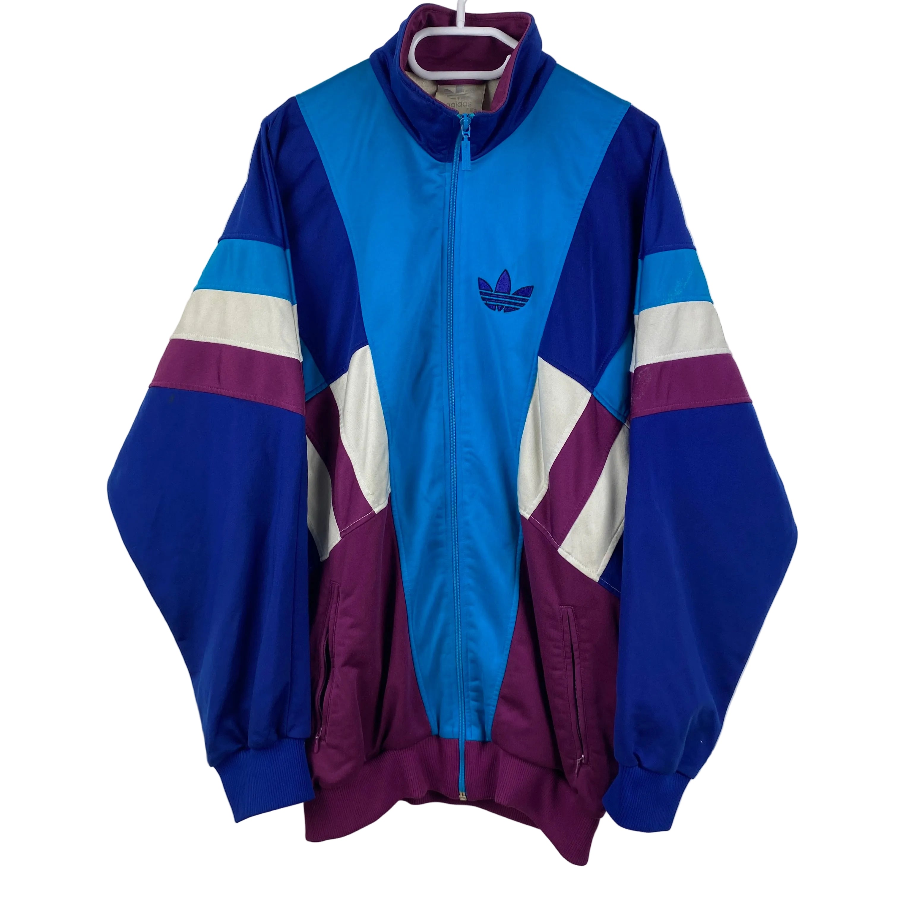 Adidas Vintage Track Jacket, Size XL, Embroidered TEAM Logo, 90's