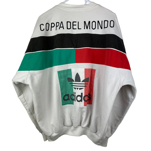 Adidas Vintage Sweatshirt, Size L, Coppa Del Mondo, Italian World Cup, 90’s
