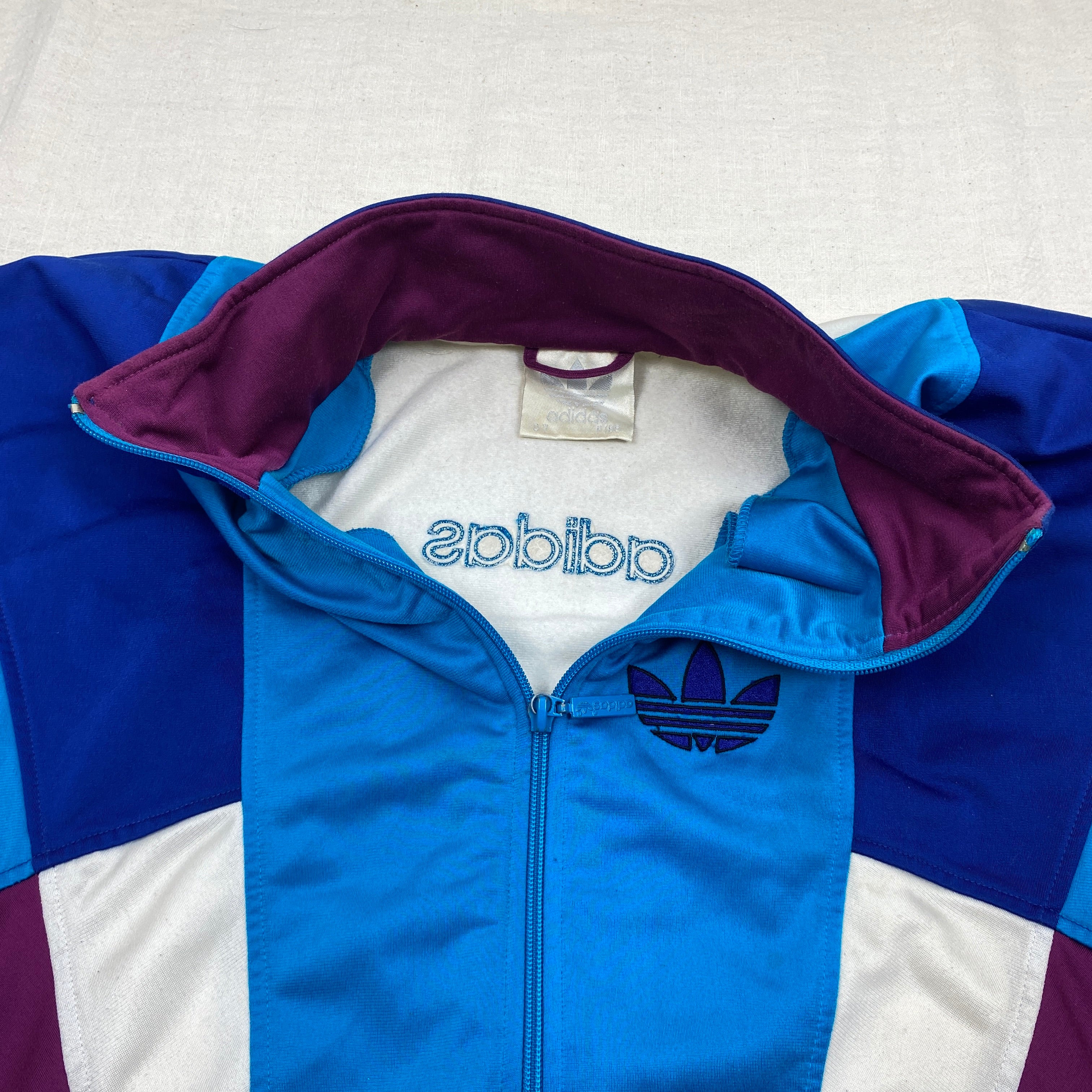 Adidas Vintage Track Jacket, Size XL, Embroidered TEAM Logo, 90’s